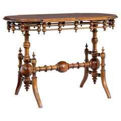 19th Century Aesthetic Movement Walnut Table