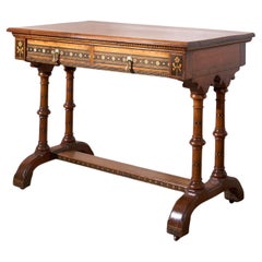 19th century Aesthetic movement writing table in the manner of Charles Bevan