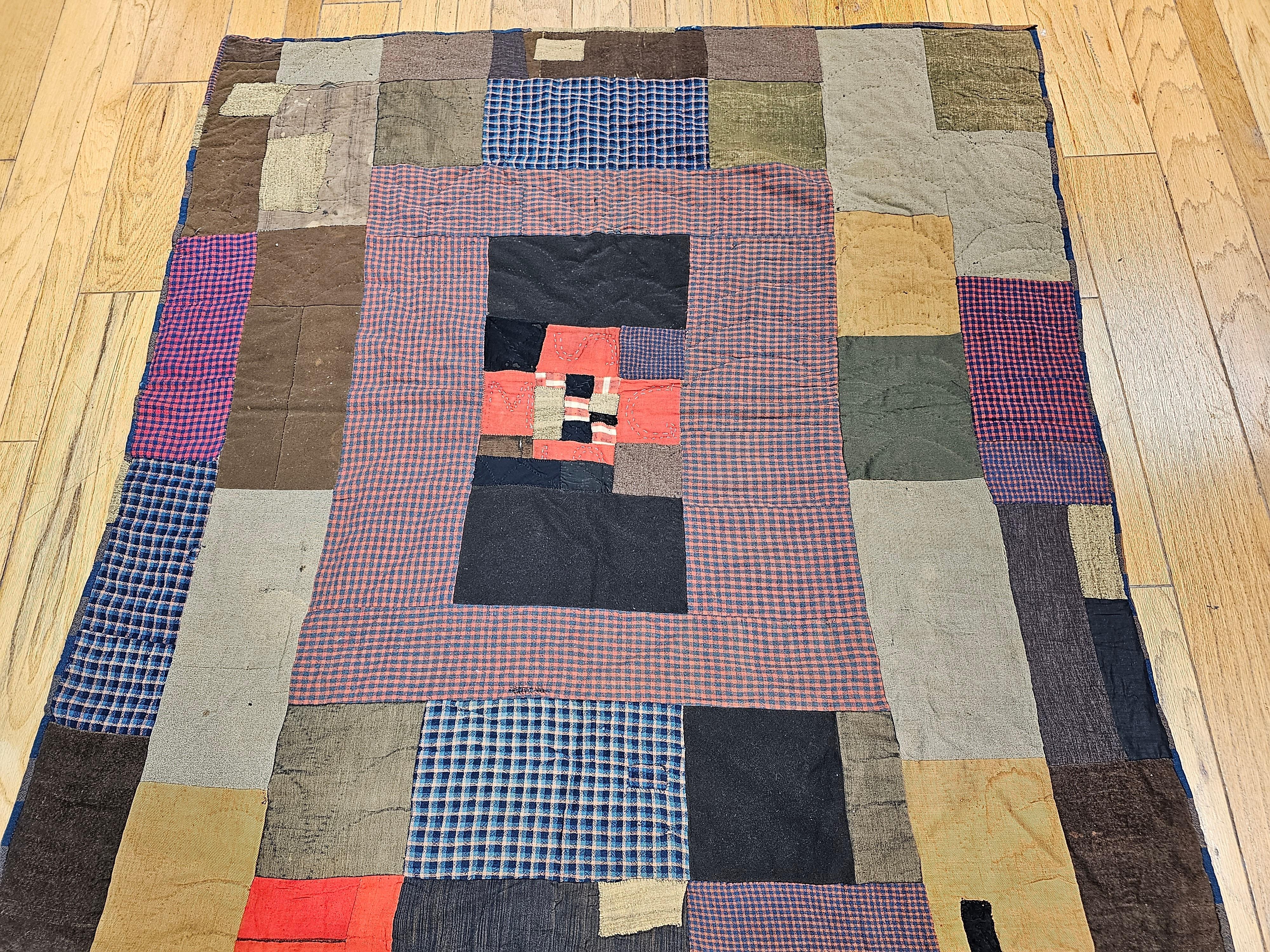 19th Century African American Southern Quilt Possibly of Gee’s Bend, Alabama 4