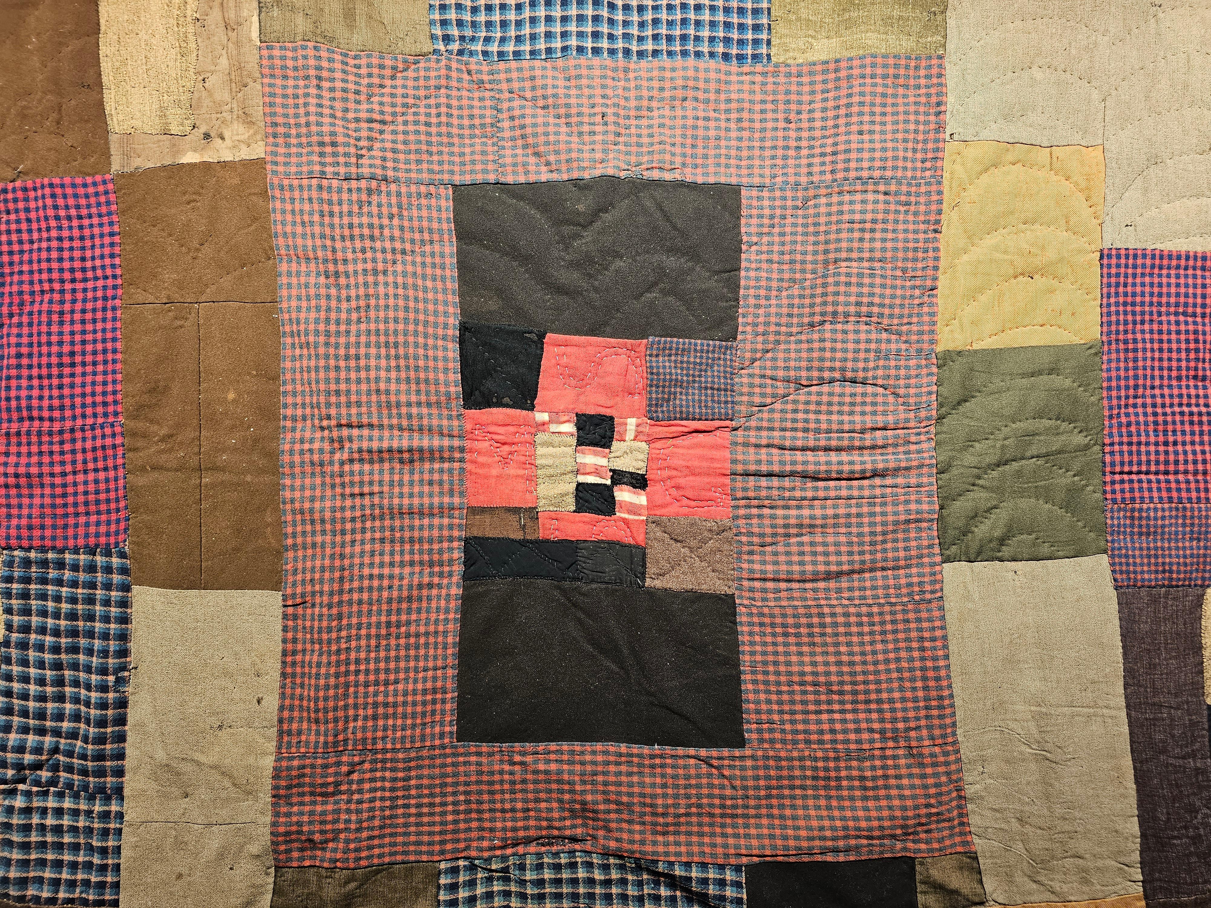 Hand-Crafted 19th Century African American Southern Quilt Possibly of Gee’s Bend, Alabama
