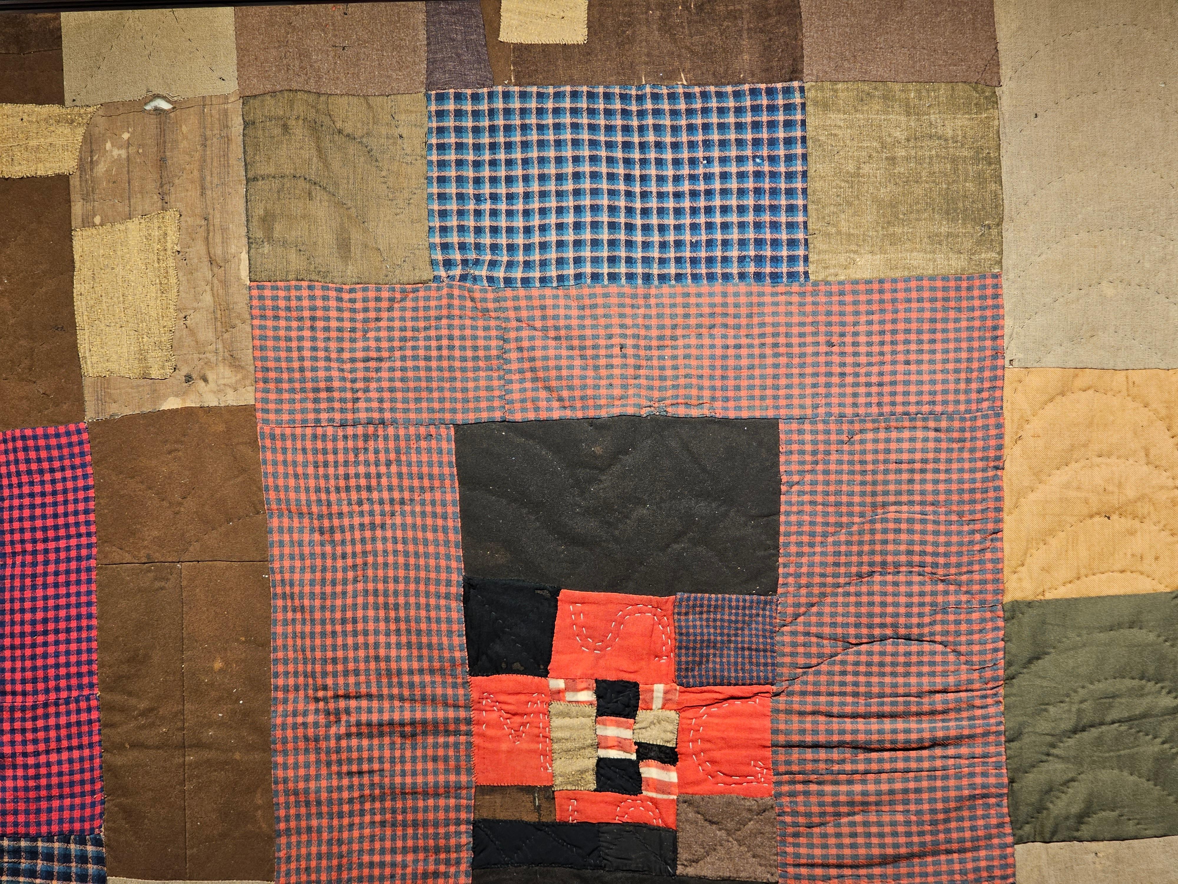 19th Century African American Southern Quilt Possibly of Gee’s Bend, Alabama 2