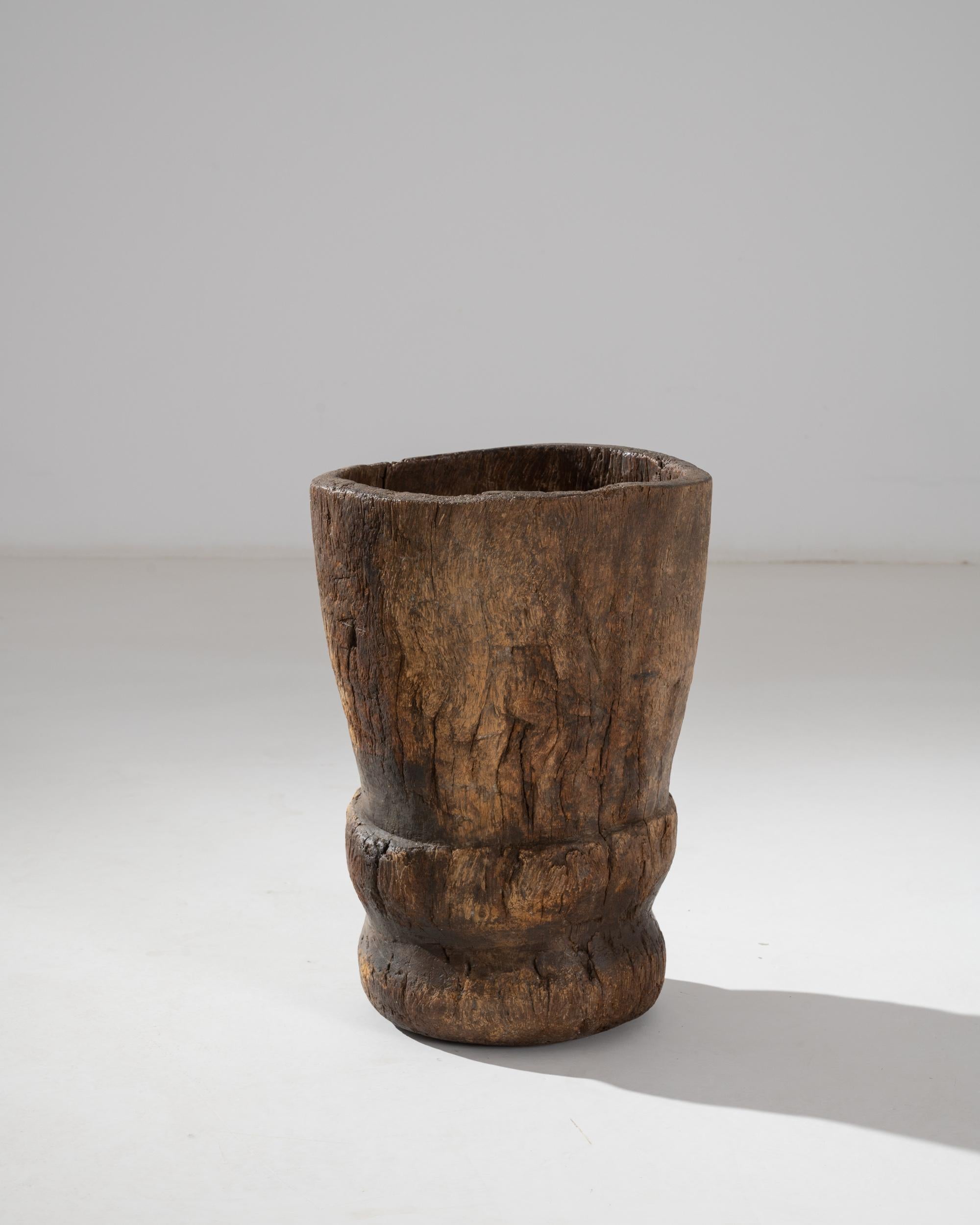 Rustic 19th Century African Wooden Mortar