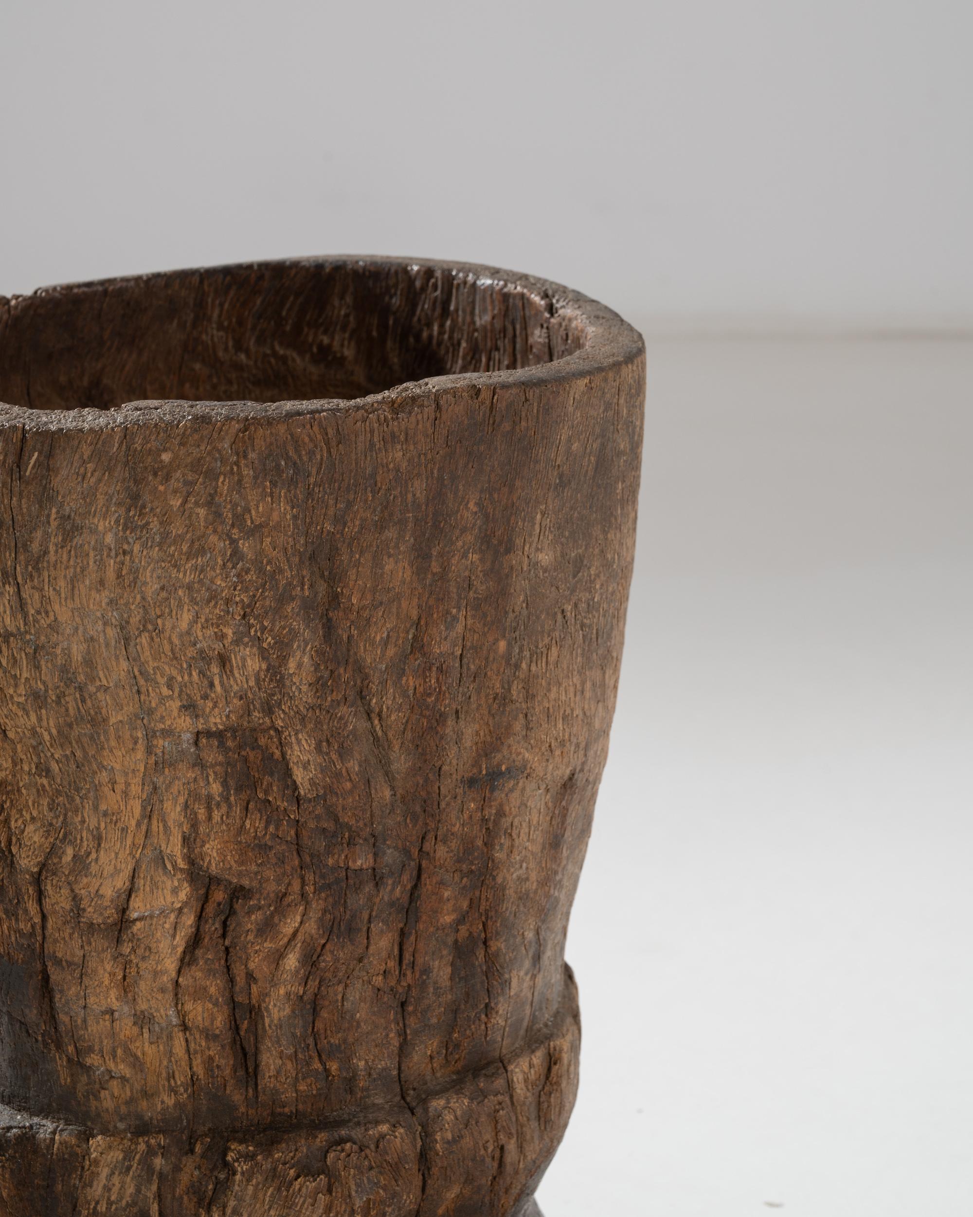 19th Century African Wooden Mortar 2