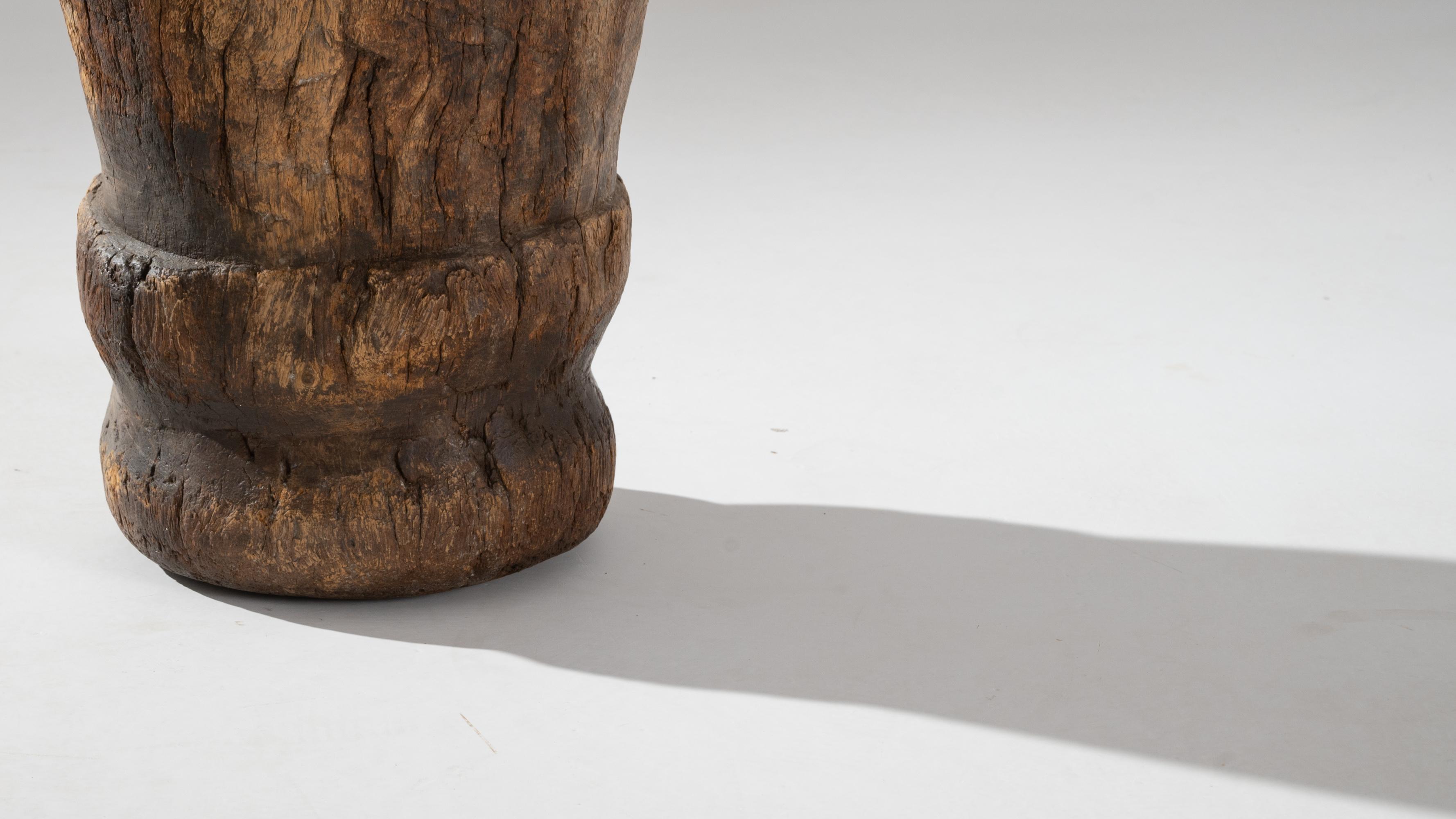 19th Century African Wooden Mortar 3