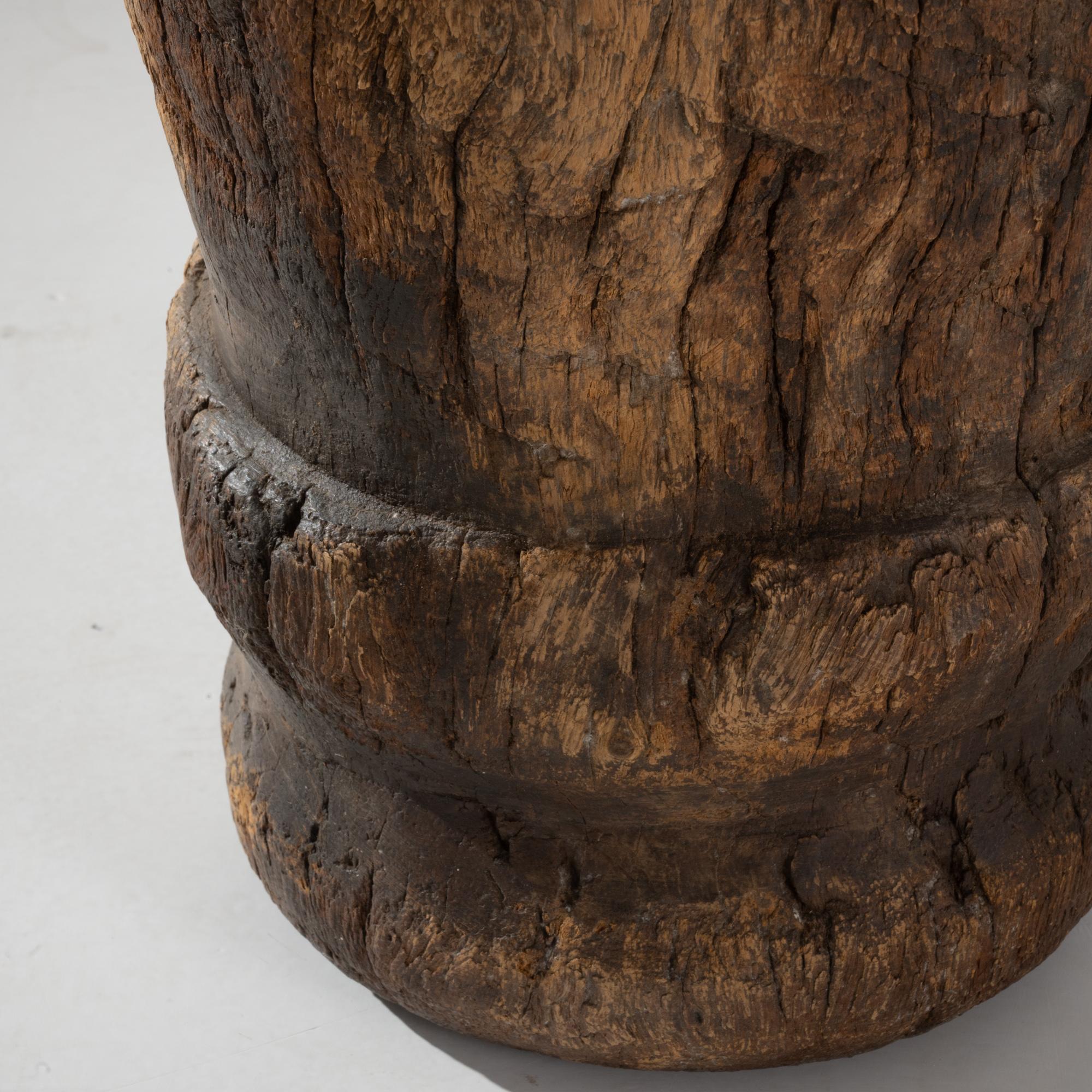 19th Century African Wooden Mortar 5