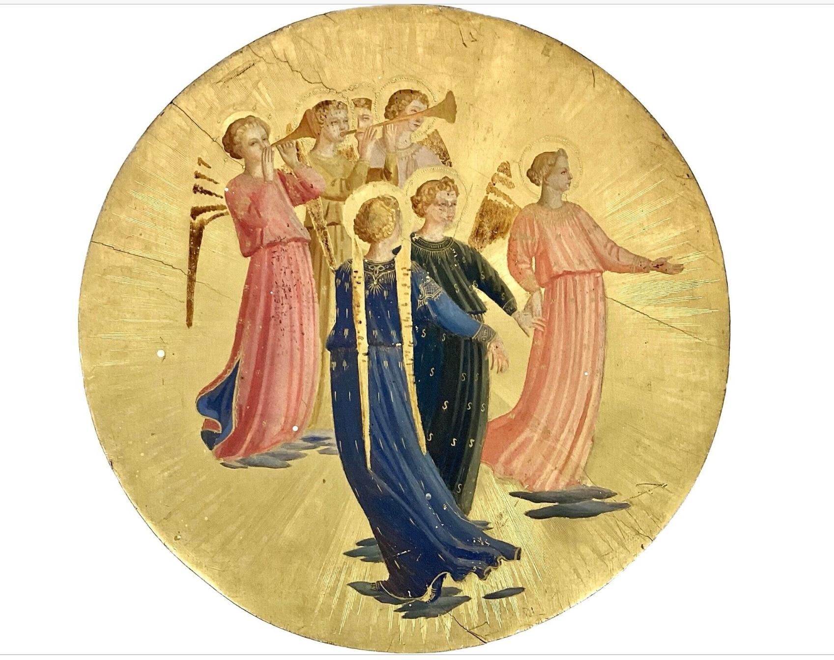 Hand-Painted 19th Century After Fra Angelico 