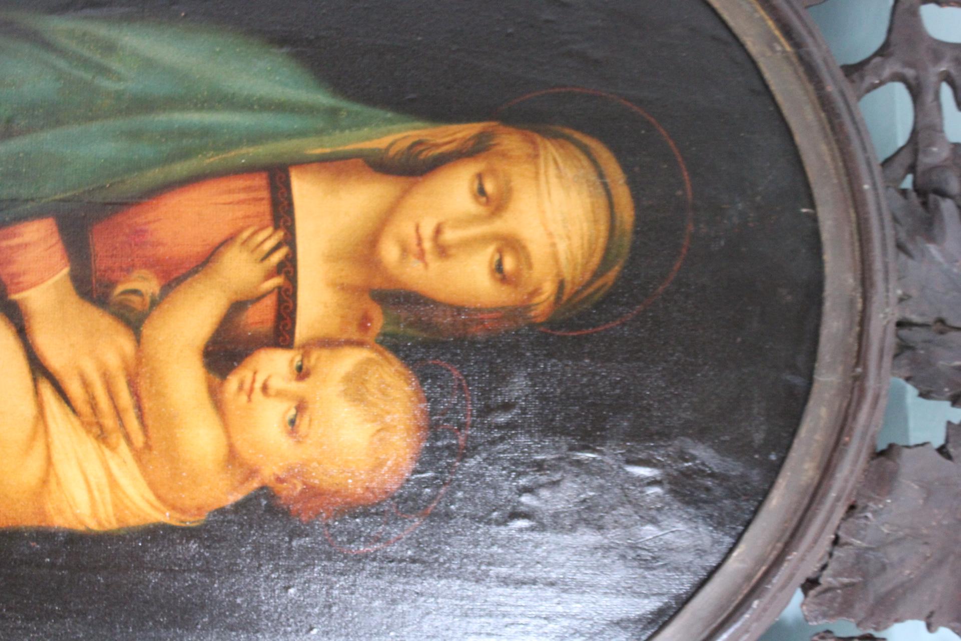 Renaissance 19th century After Rahael Grand Duke’s Madonna Painting For Sale