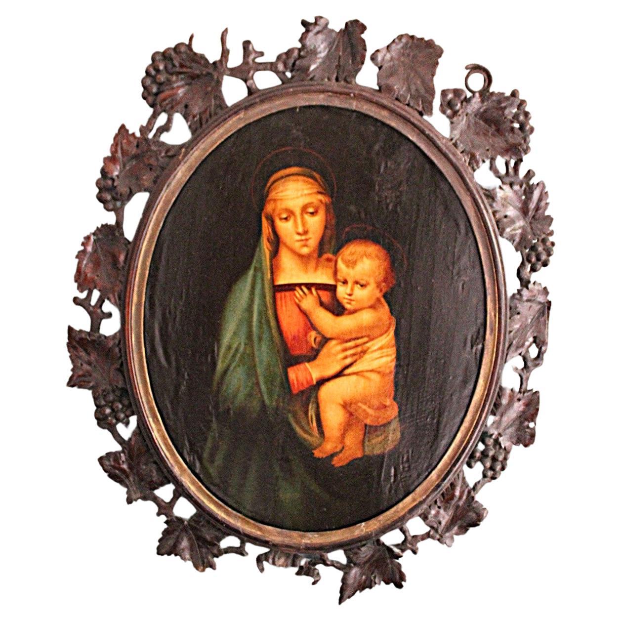 19th century After Rahael Grand Duke’s Madonna Painting