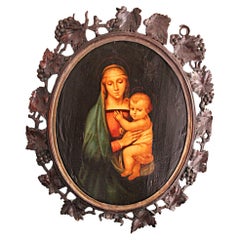 Siglo XIX Según la pintura Madonna del Gran Duque de Rahael