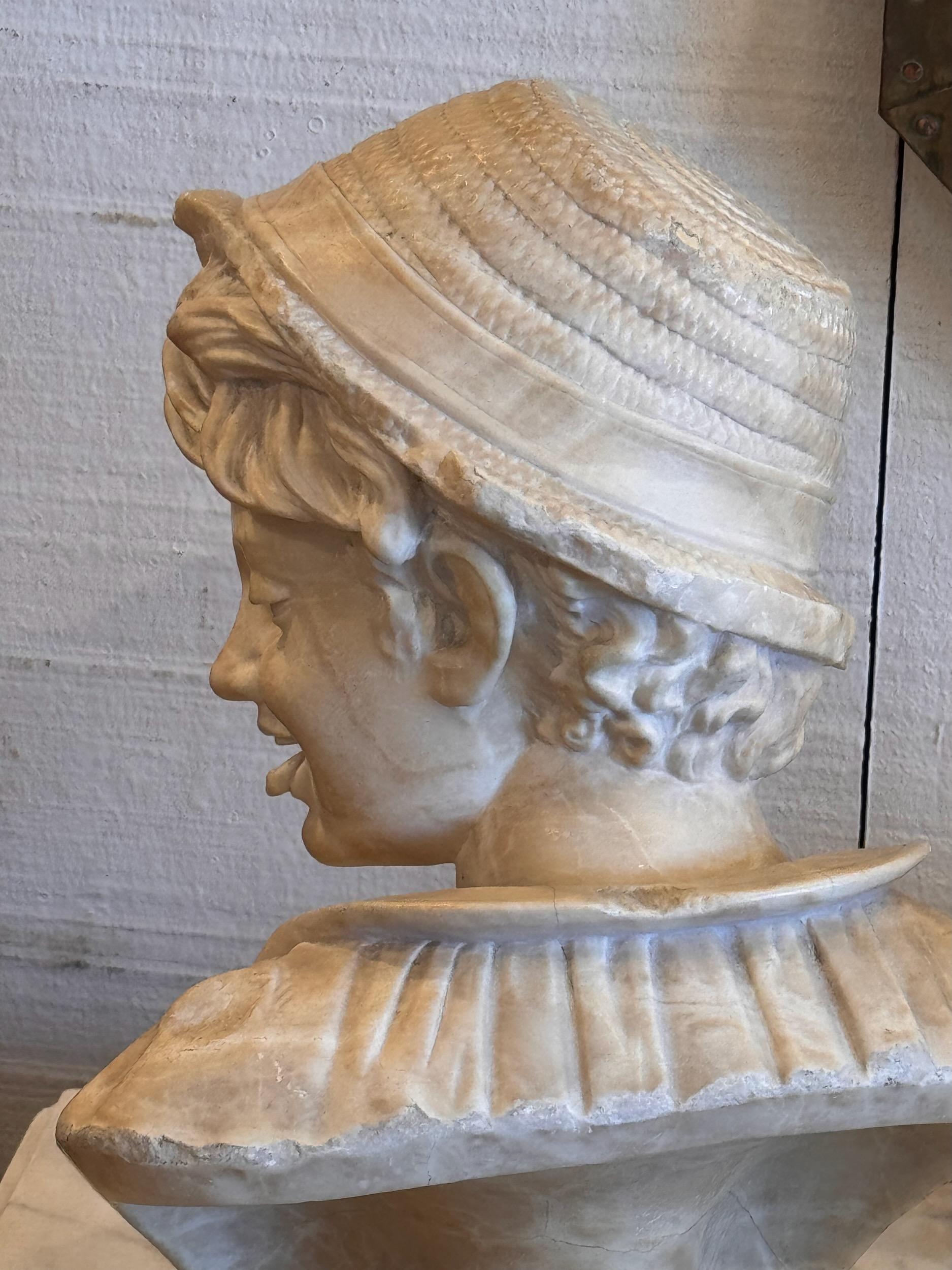 Busto in alabastro del XIX secolo in vendita 1