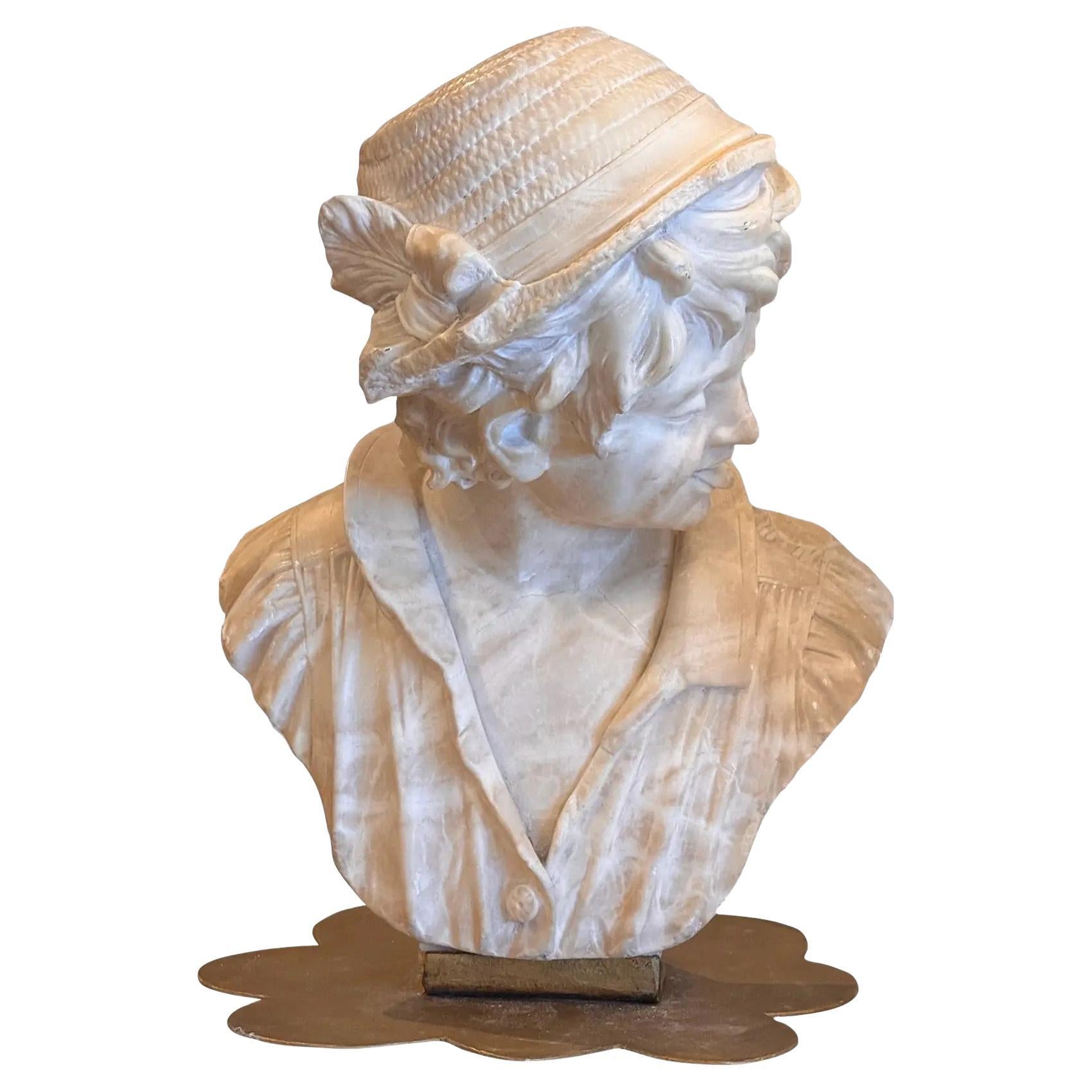 19th Century Alabaster Bust