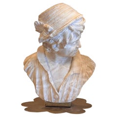 19th Century Alabaster Bust
