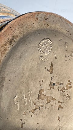 19th Century Alhambra Glazed Ceramic Vase from Doulton Lambeth Dated 1880