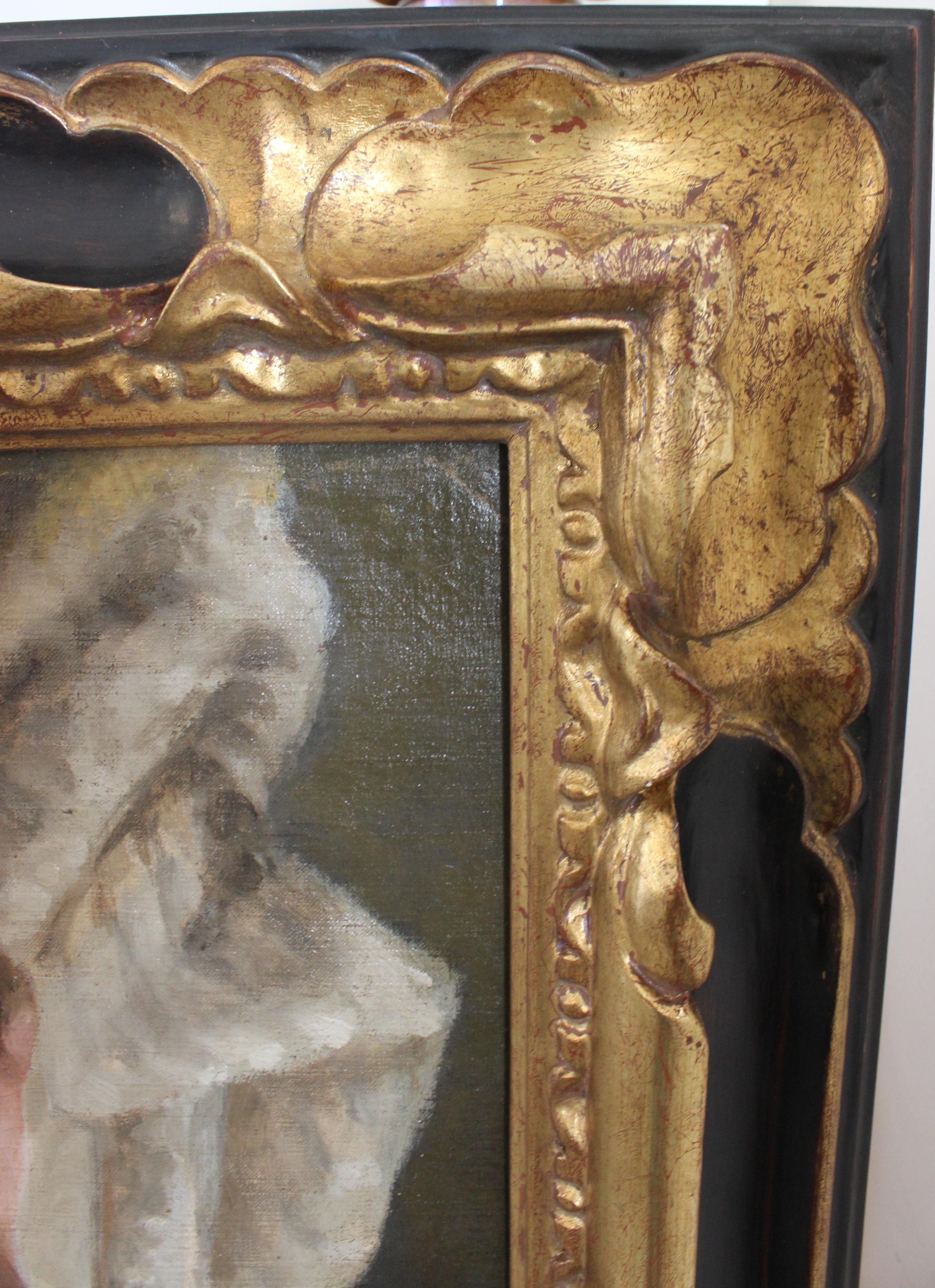 Neoclassical Revival 19th Century Allegorical Painting of a Greek Goddess For Sale