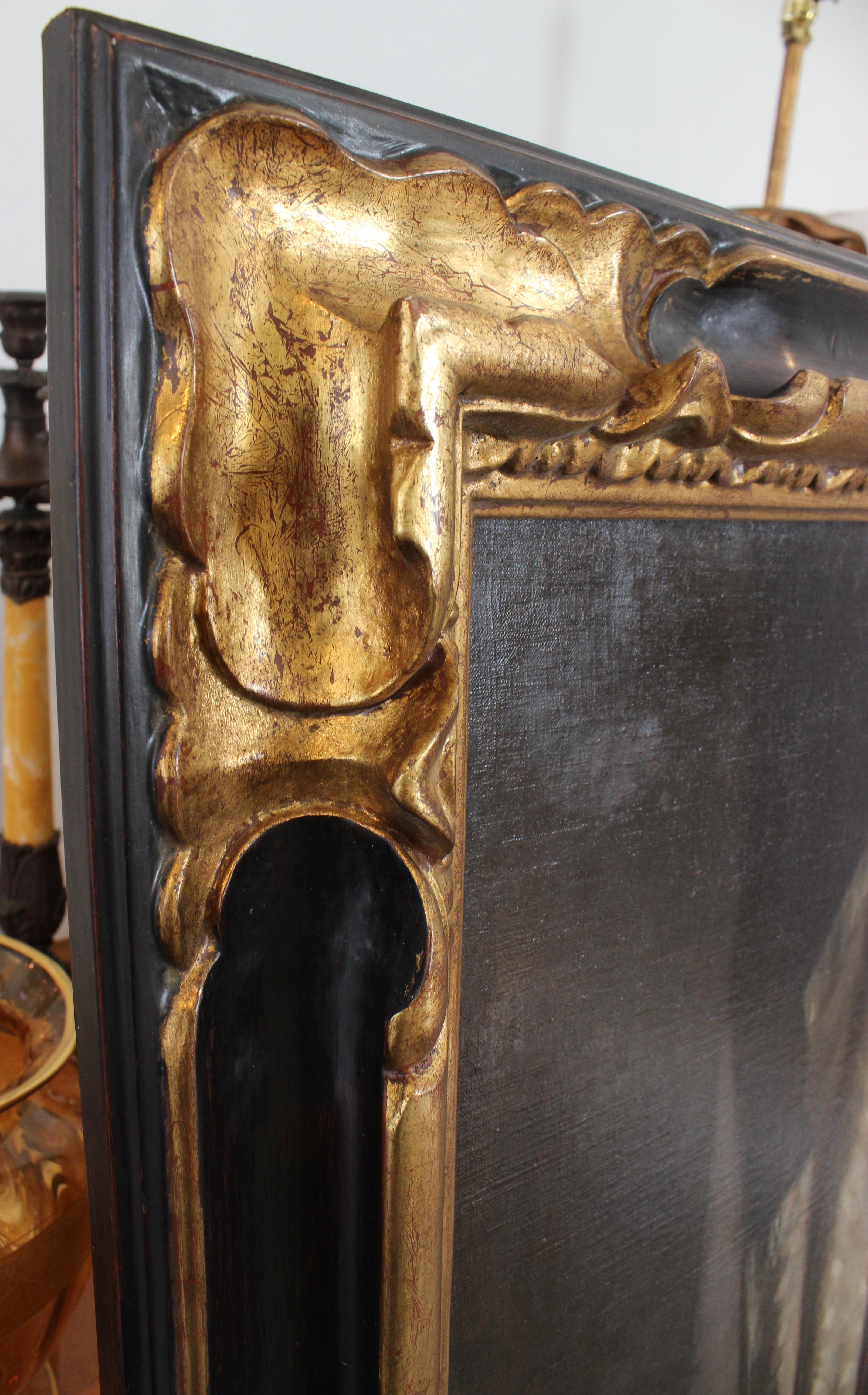 Gilt 19th Century Allegorical Painting of a Greek Goddess For Sale