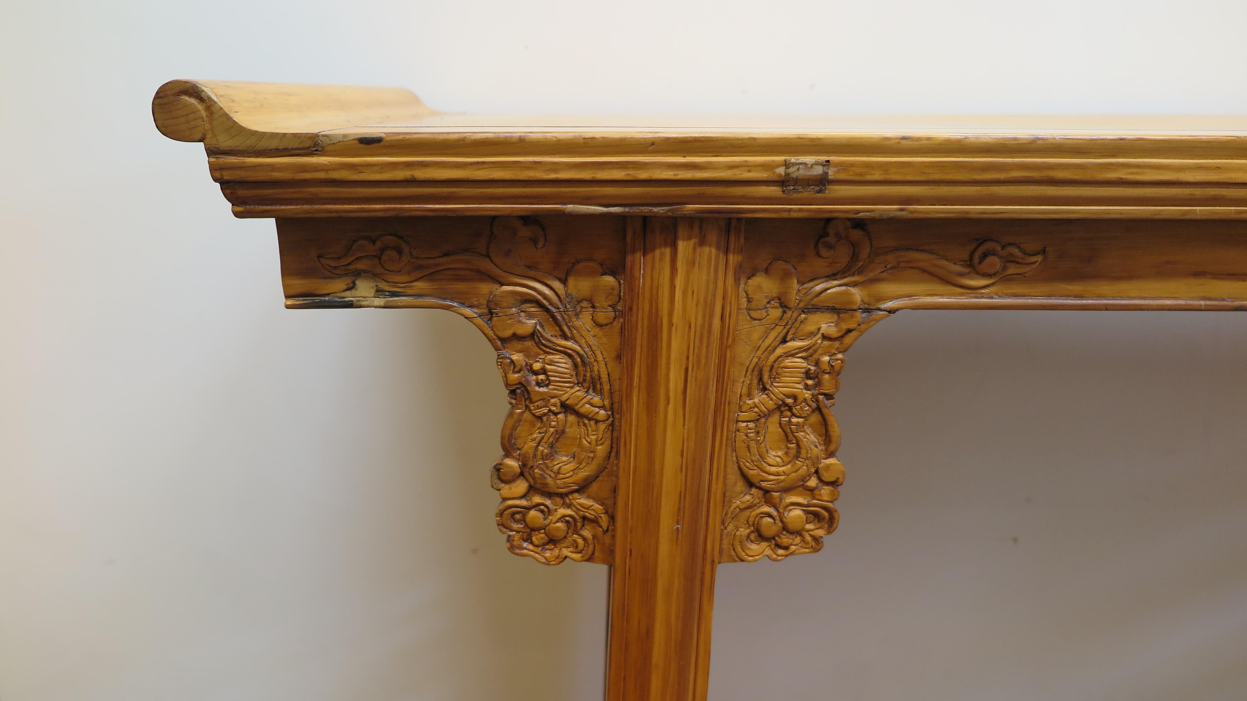 Pine 19th Century Chinese Altar Table