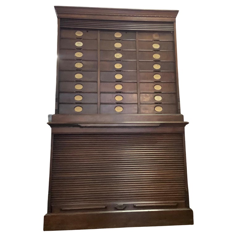 19th Century Amberg Mahogany Wooden Filing For Sale at 1stDibs amberg