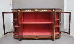 19th Century Amboyna and Ebonized Exhibition Quality Credenza