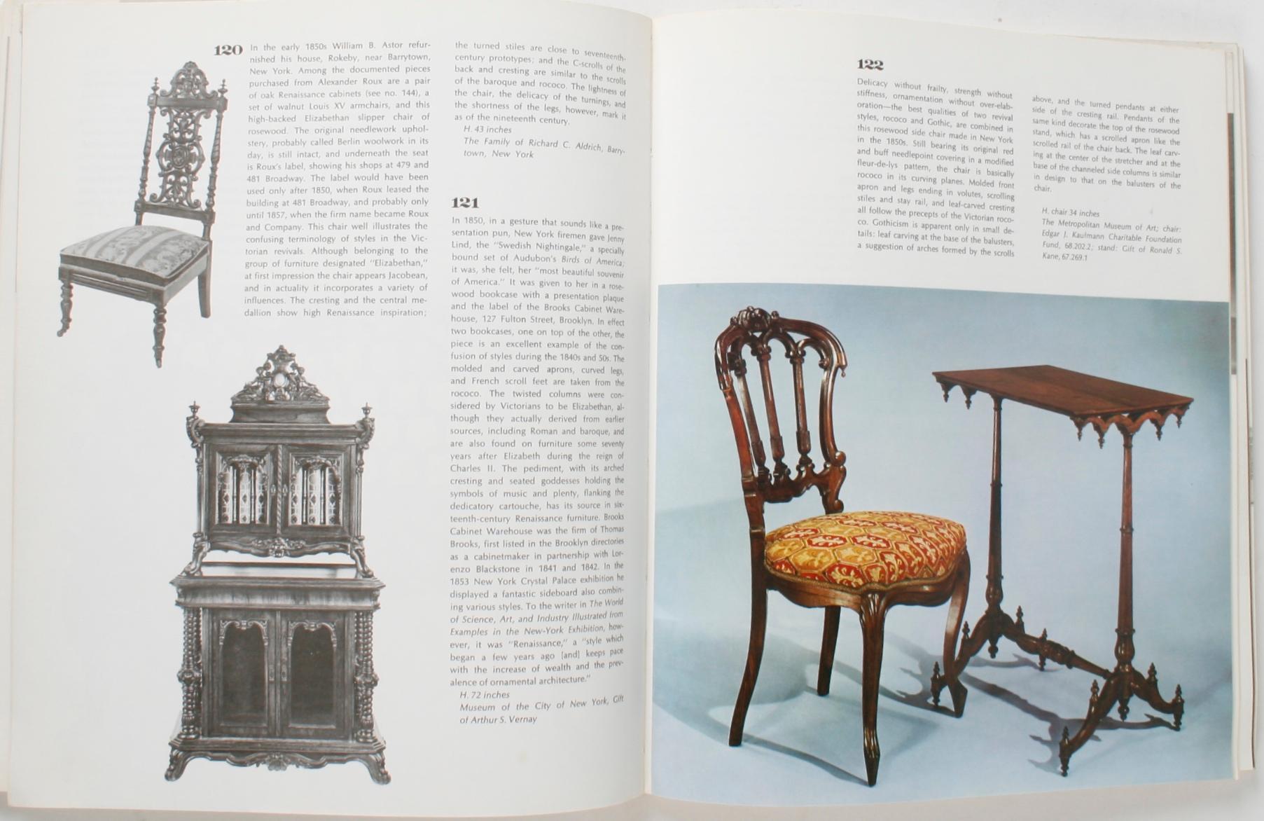 19th century America furniture and other decorative arts, by Berry B. Tracy (Introduction), Marilynn Johnson (Author), Marvin D. Schwartz (Author). Paperback, Metropolitan Museum of Art / New York Graphic Society. 1970 An exhibition in celebration
