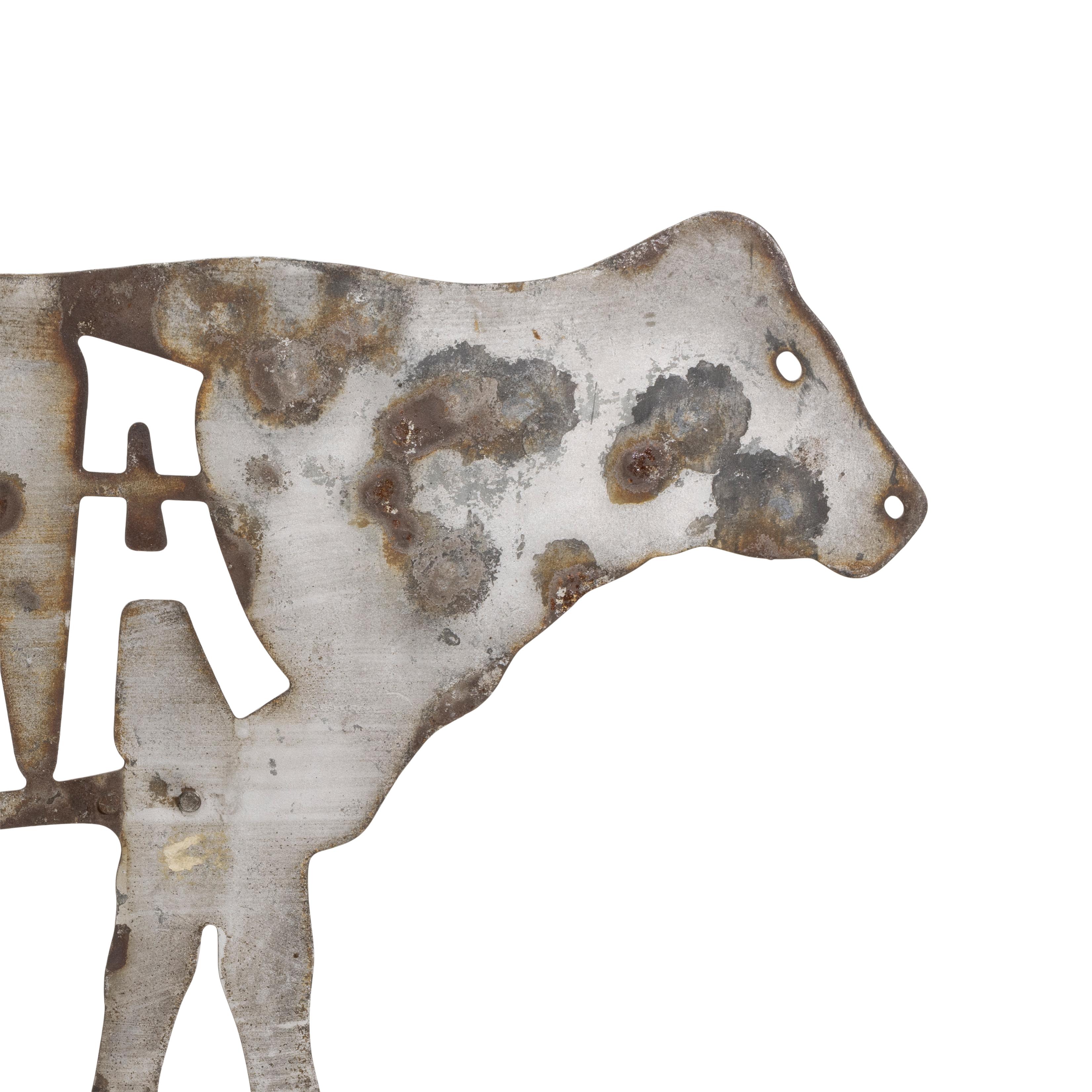 Américain Girouette à vache de l'American Angus Association du 19e siècle en vente