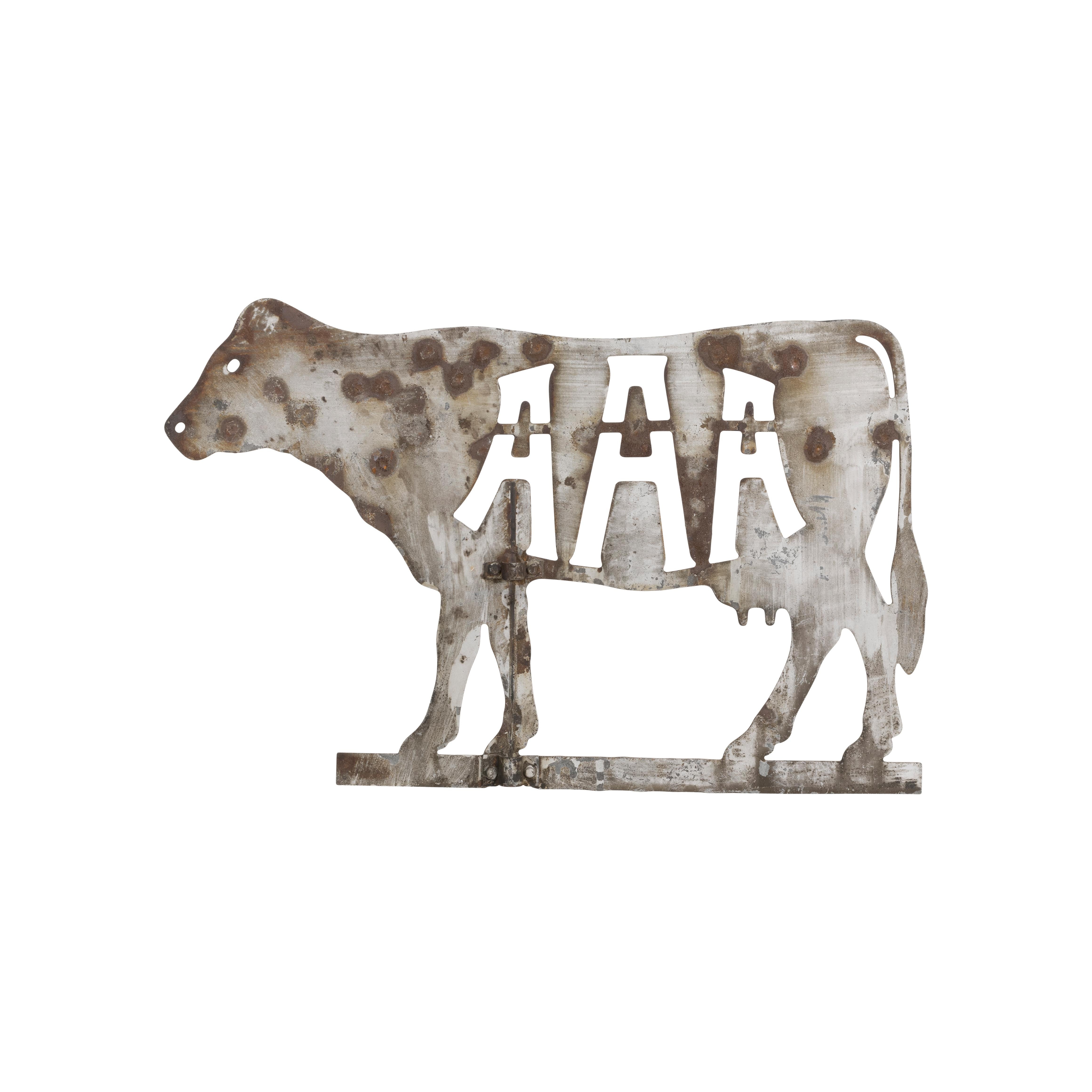 Fait main Girouette à vache de l'American Angus Association du 19e siècle en vente