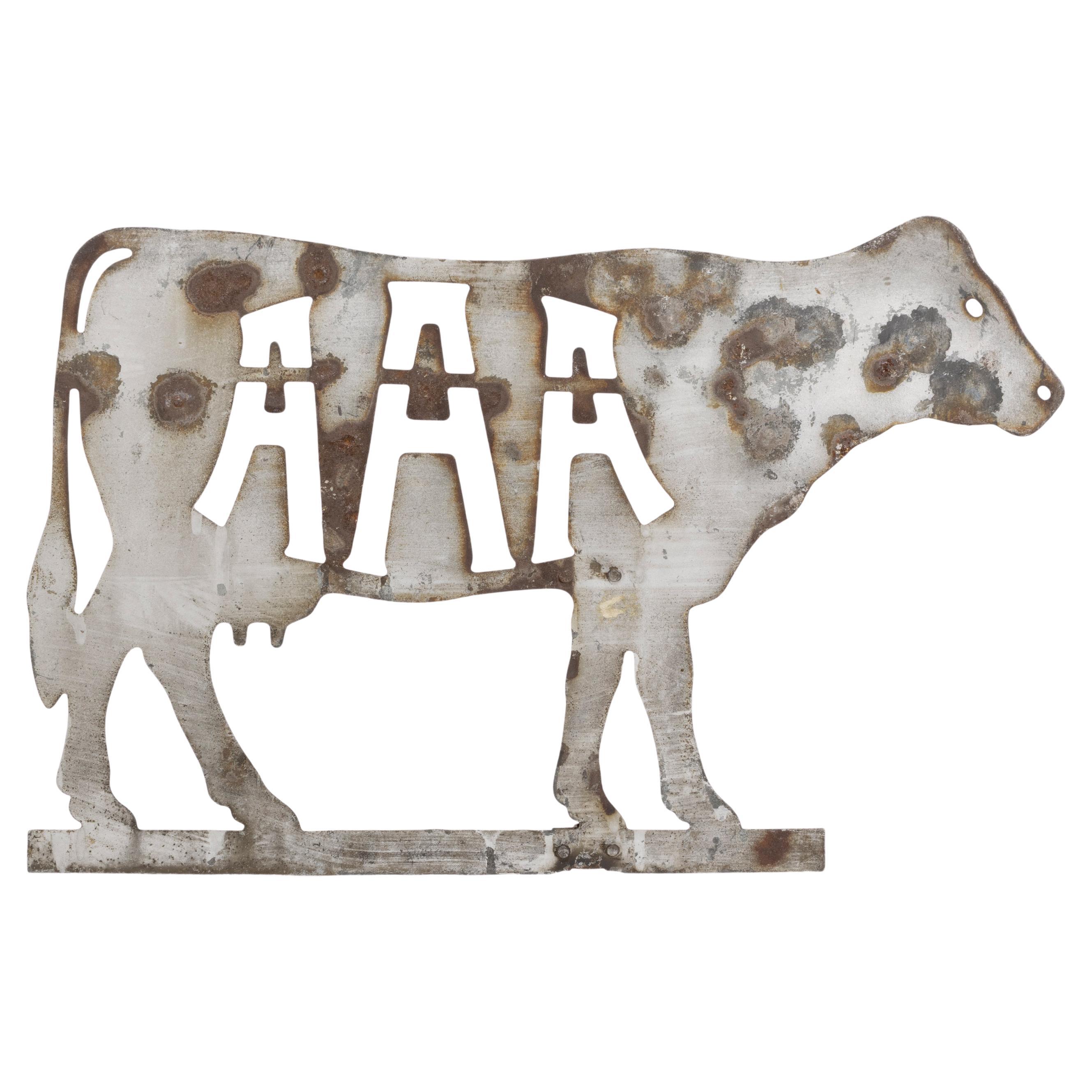 19th Century American Angus Association Cow Weather Vane For Sale