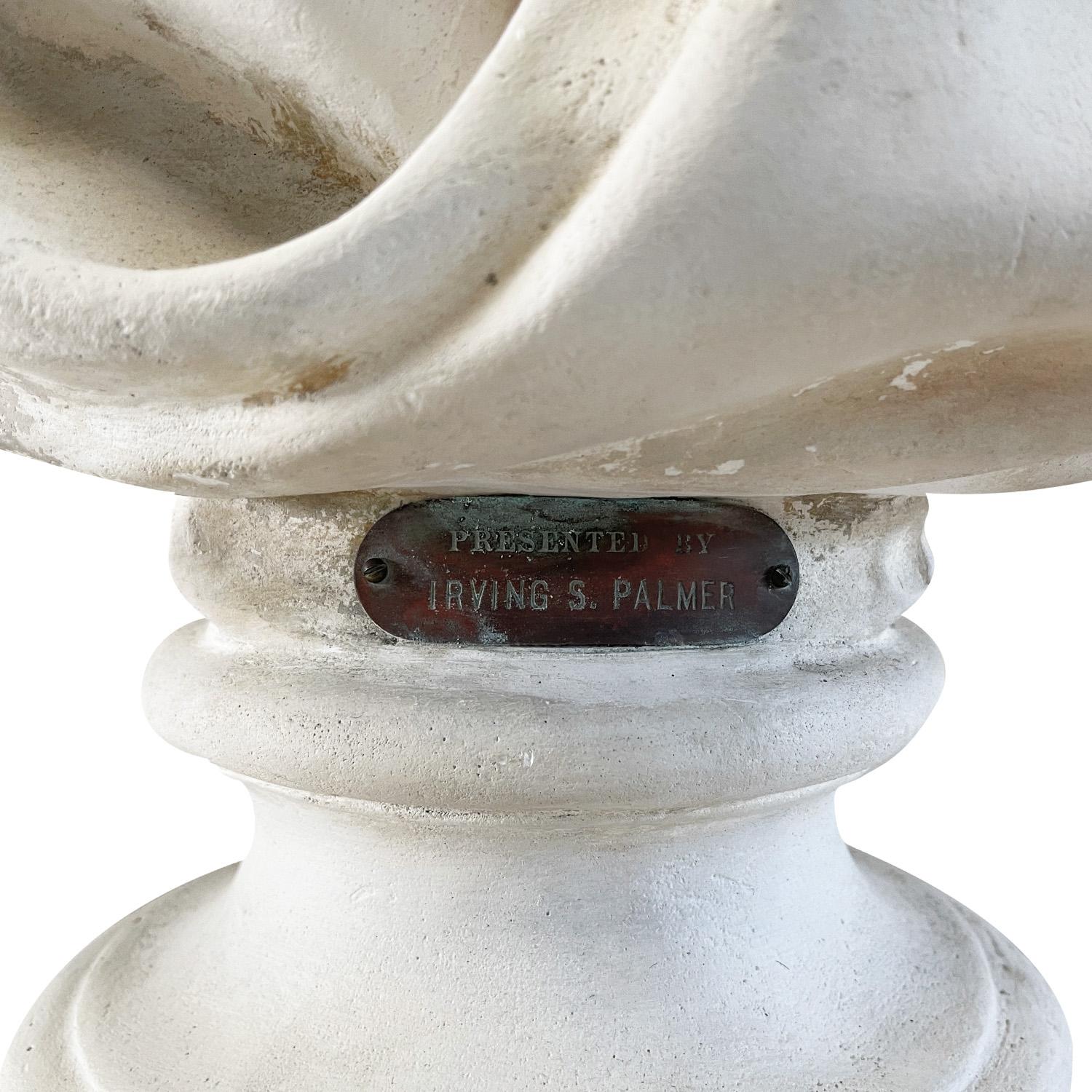 19th Century American Antique Plaster Bust of Secretary of State Daniel Webster For Sale 6