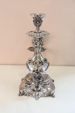 19th Century American Antique Silver Plate Candelabra by Reed & Barton