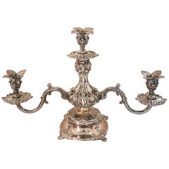 19th Century American Antique Silver Plate Candelabra by Reed & Barton