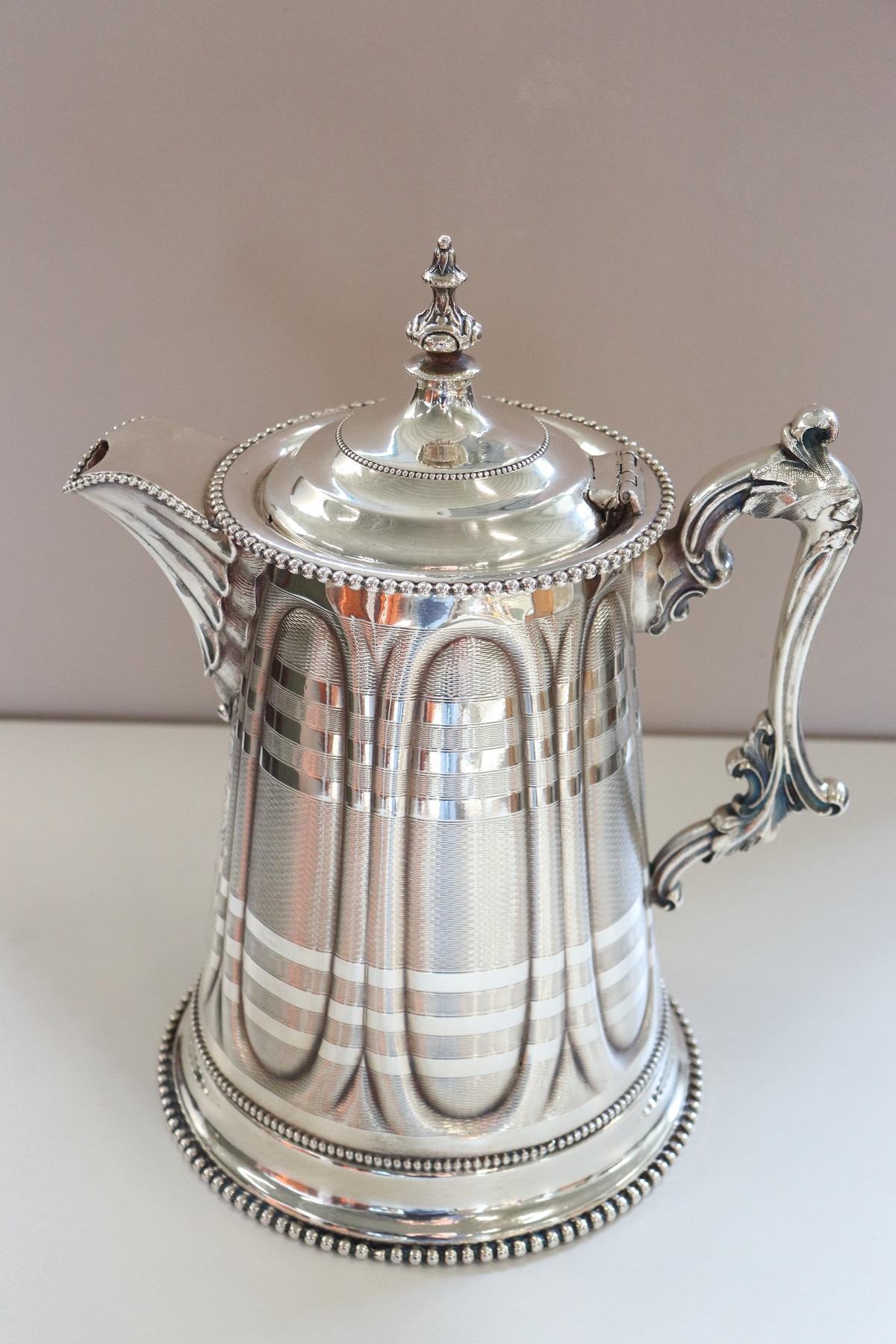 19th Century American Antique Silver Plate Pitcher by Rogers Smith & Co For Sale 1