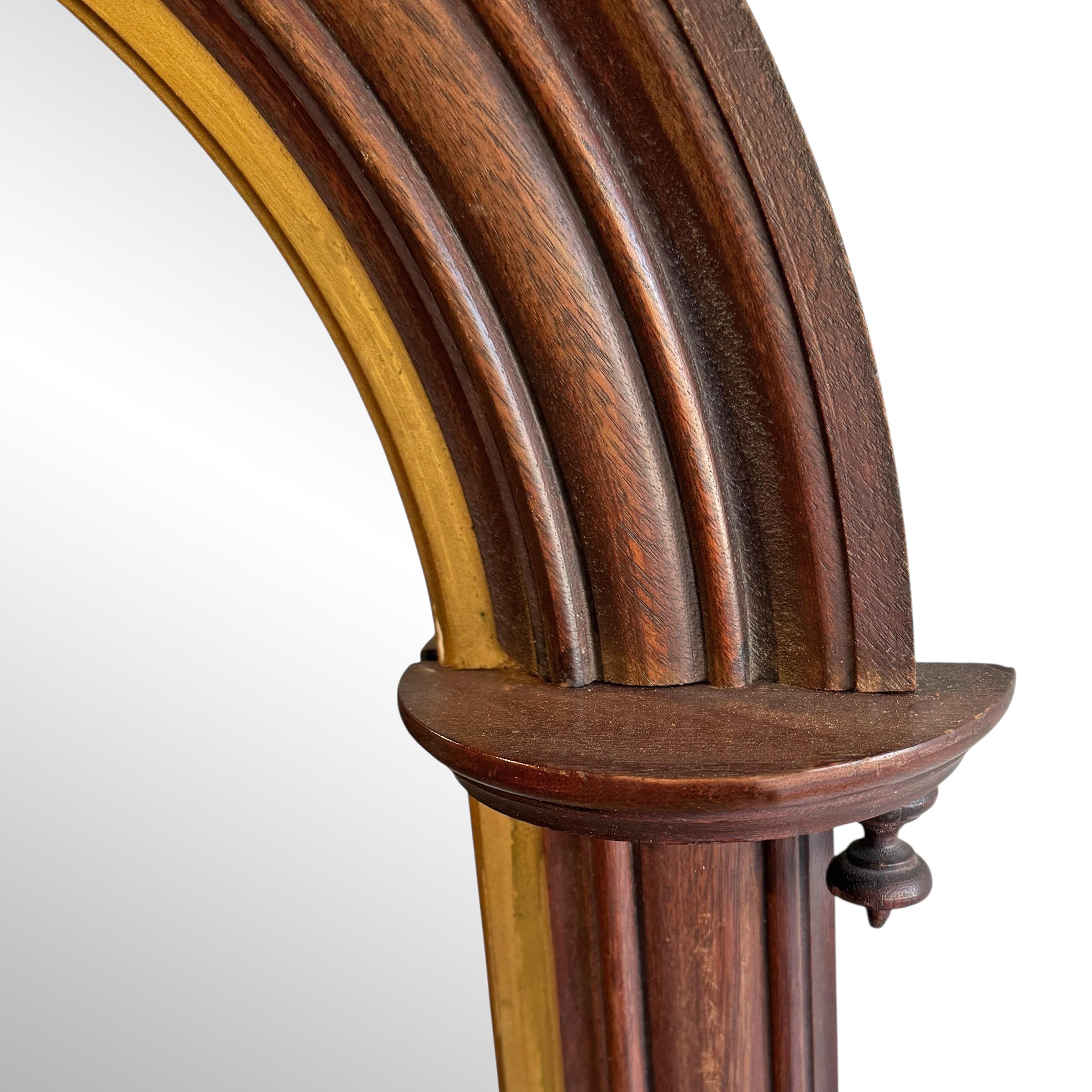 19th Century American Arch-Topped Mirror For Sale 1
