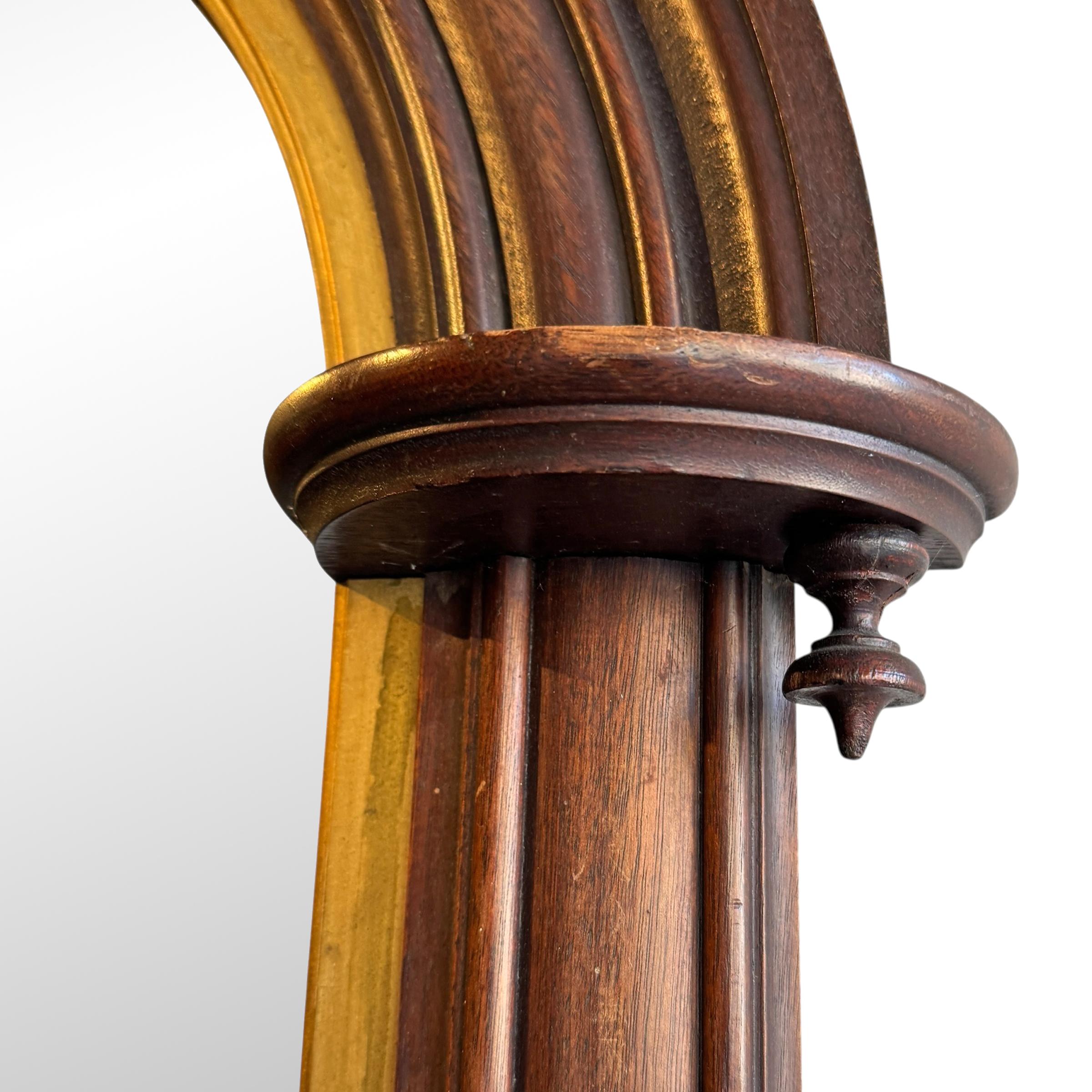 19th Century American Arch-Topped Mirror For Sale 3