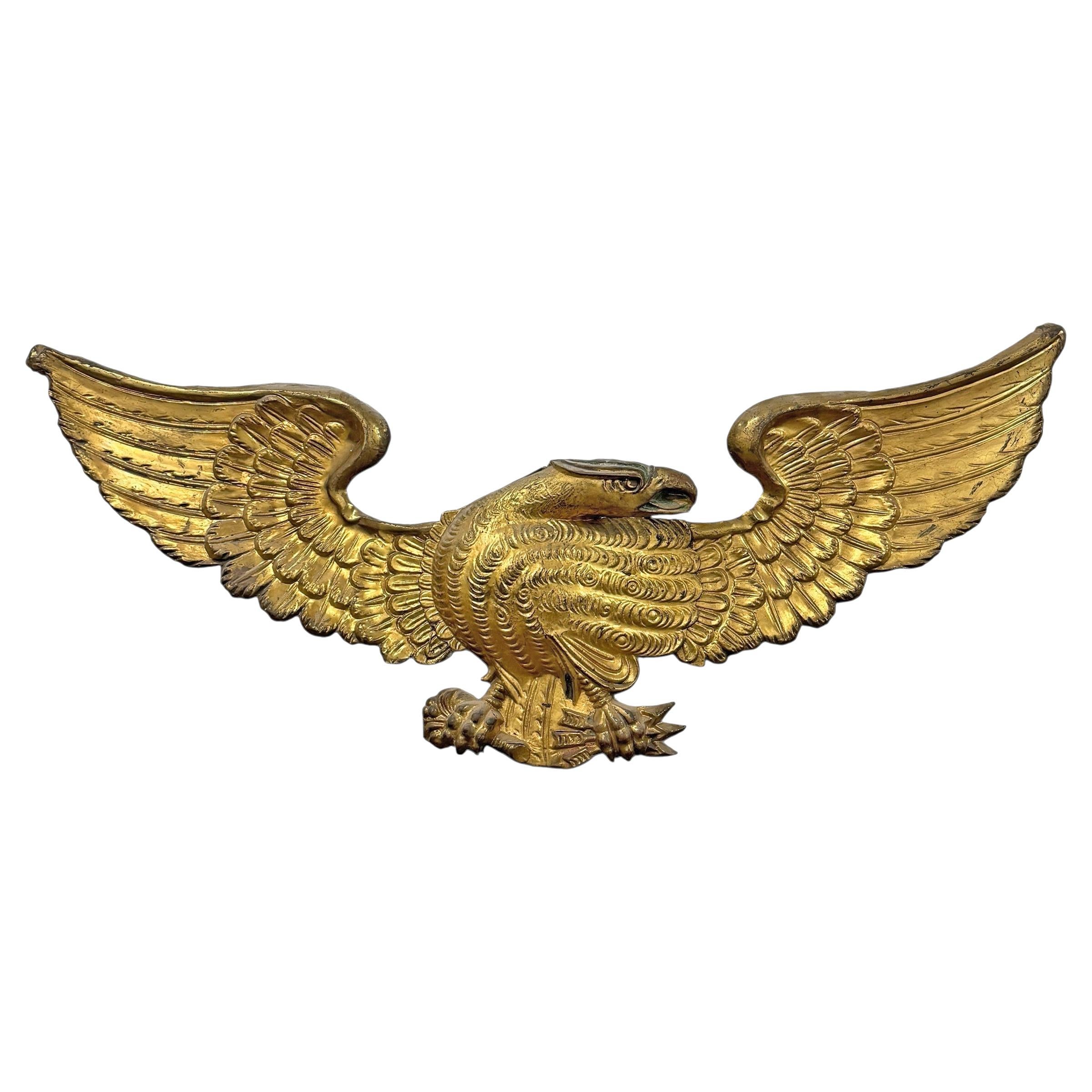 Adorno de desfile de águila calva americana del siglo XIX Arte popular en venta