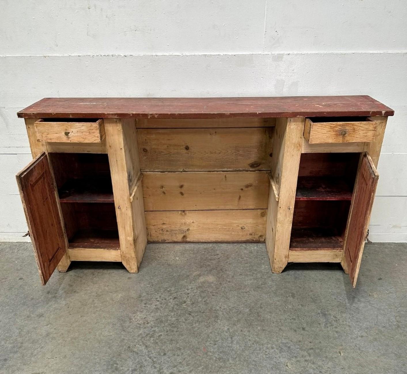 19th Century American Barber Shop Back Bar  For Sale 1