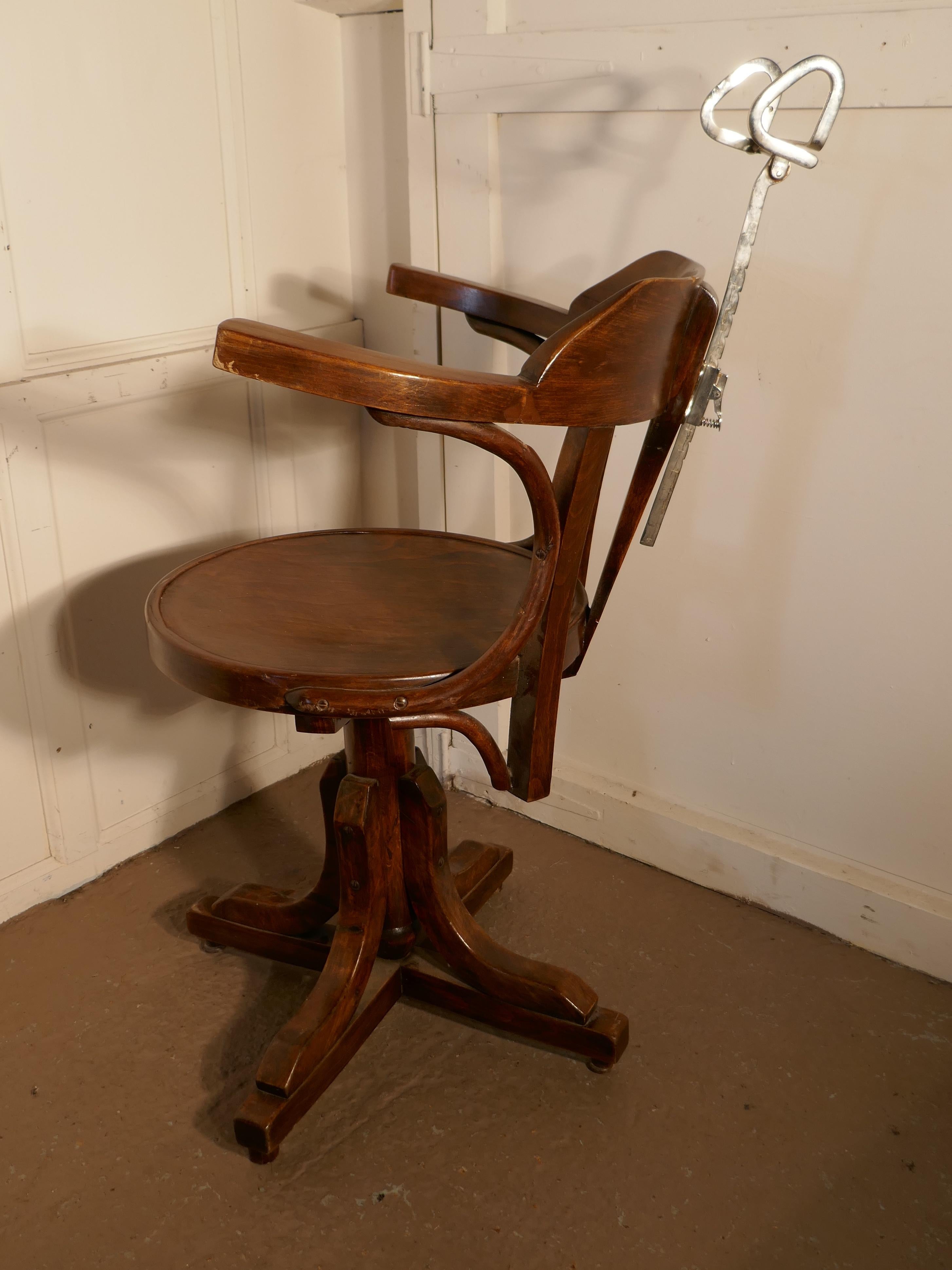 American Colonial 19th Century American Bentwood Barbers’ Chairs