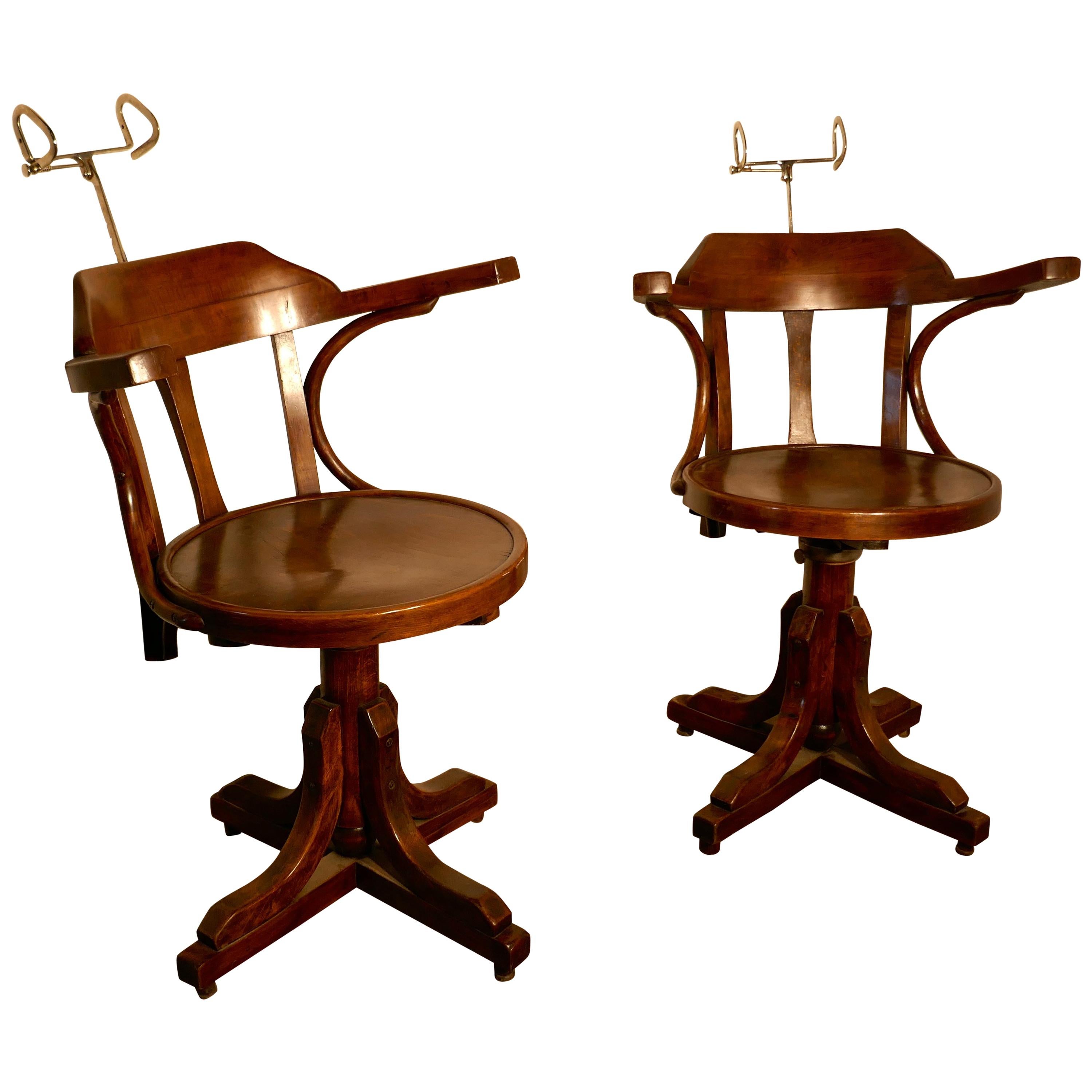 19th Century American Bentwood Barbers’ Chairs