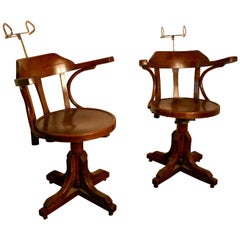 Antique 19th Century American Bentwood Barbers’ Chairs