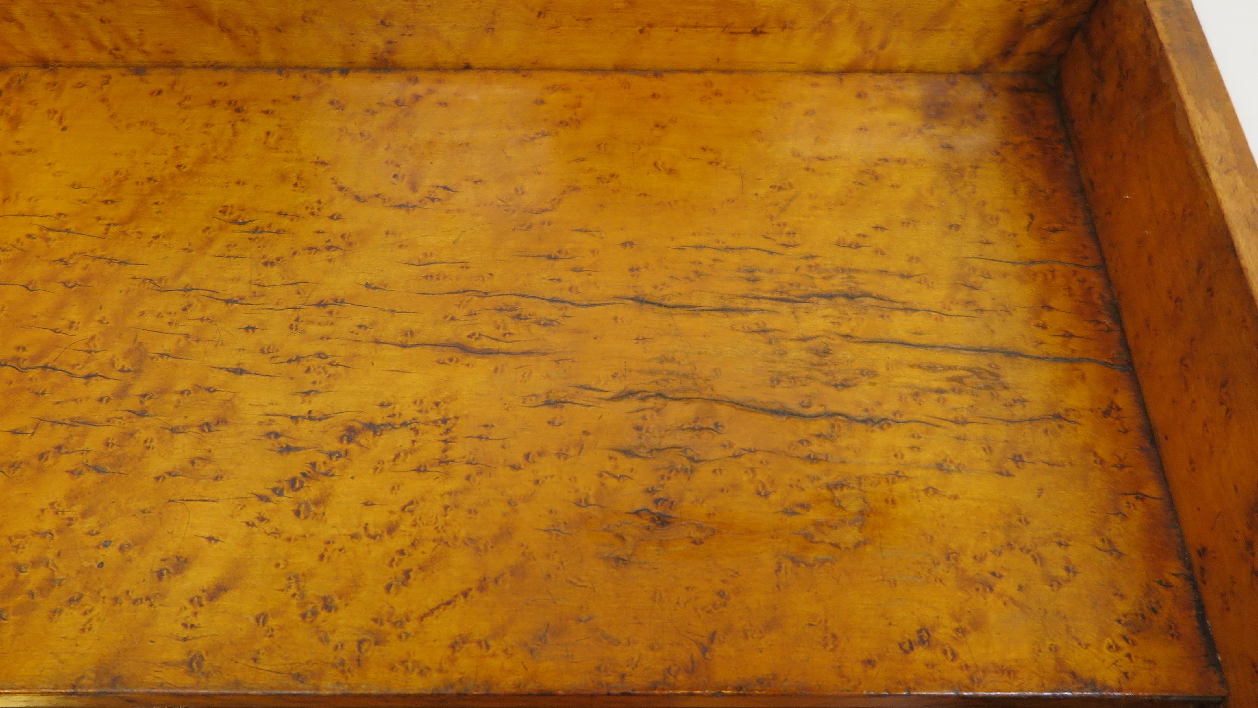 19th Century American Birdseye Maple Desk For Sale 6