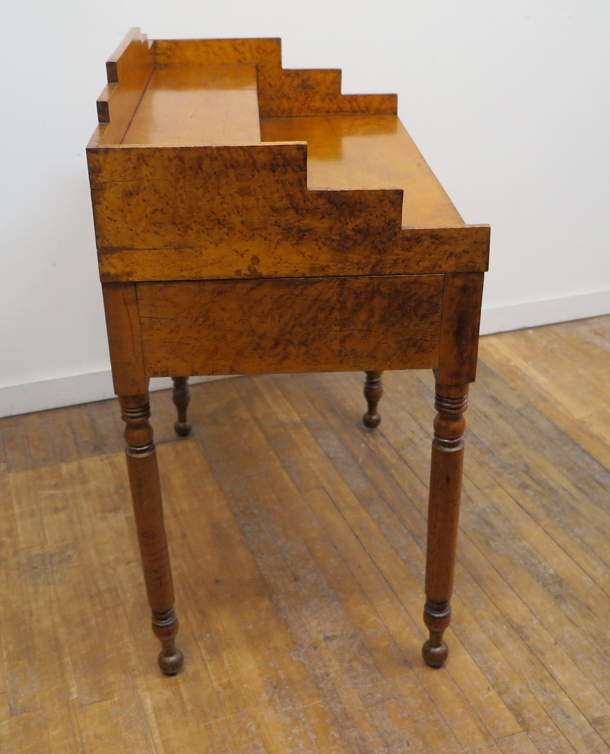 19th Century American Birdseye Maple Desk For Sale 8