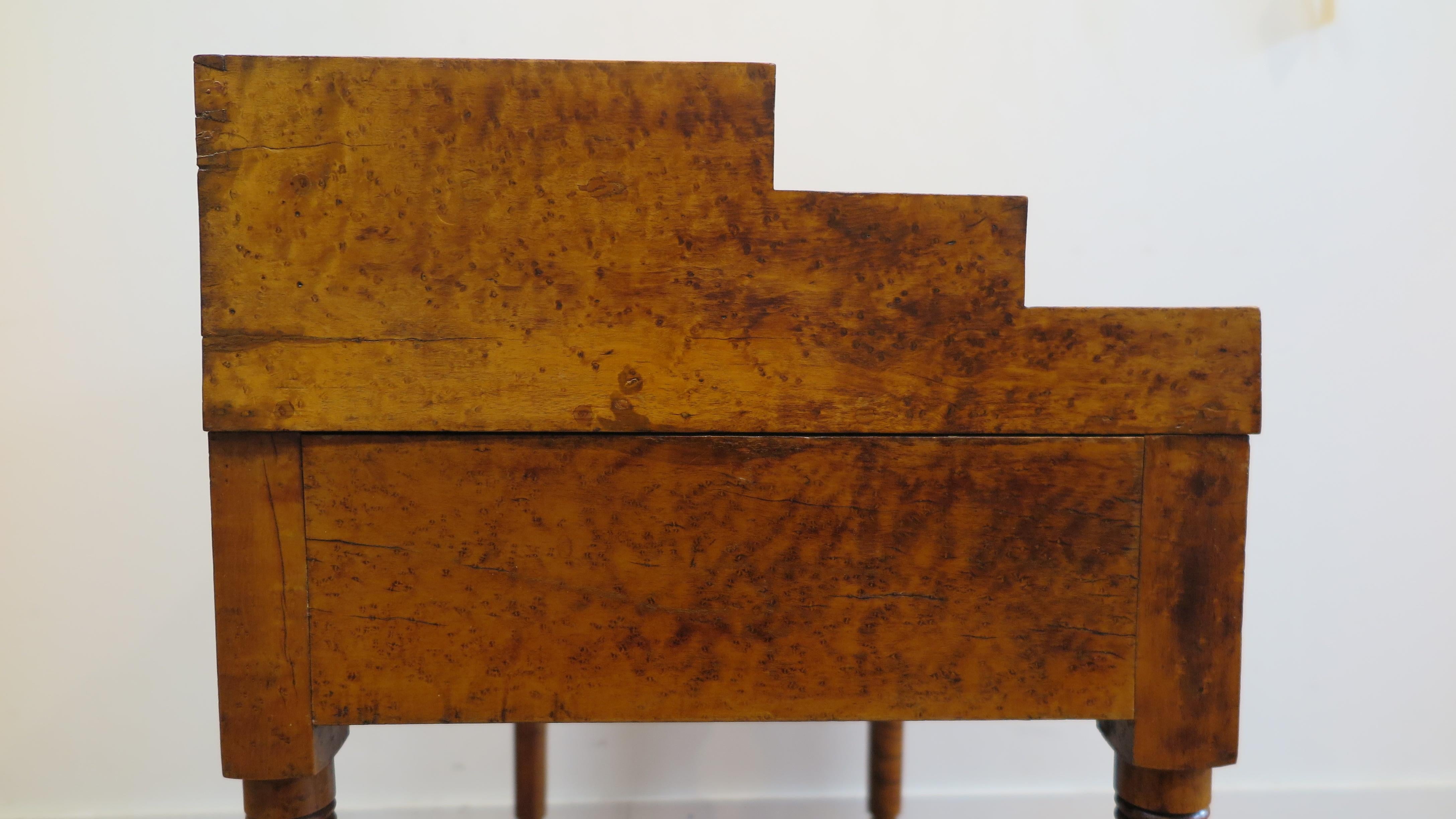19th Century American Birdseye Maple Desk For Sale 1