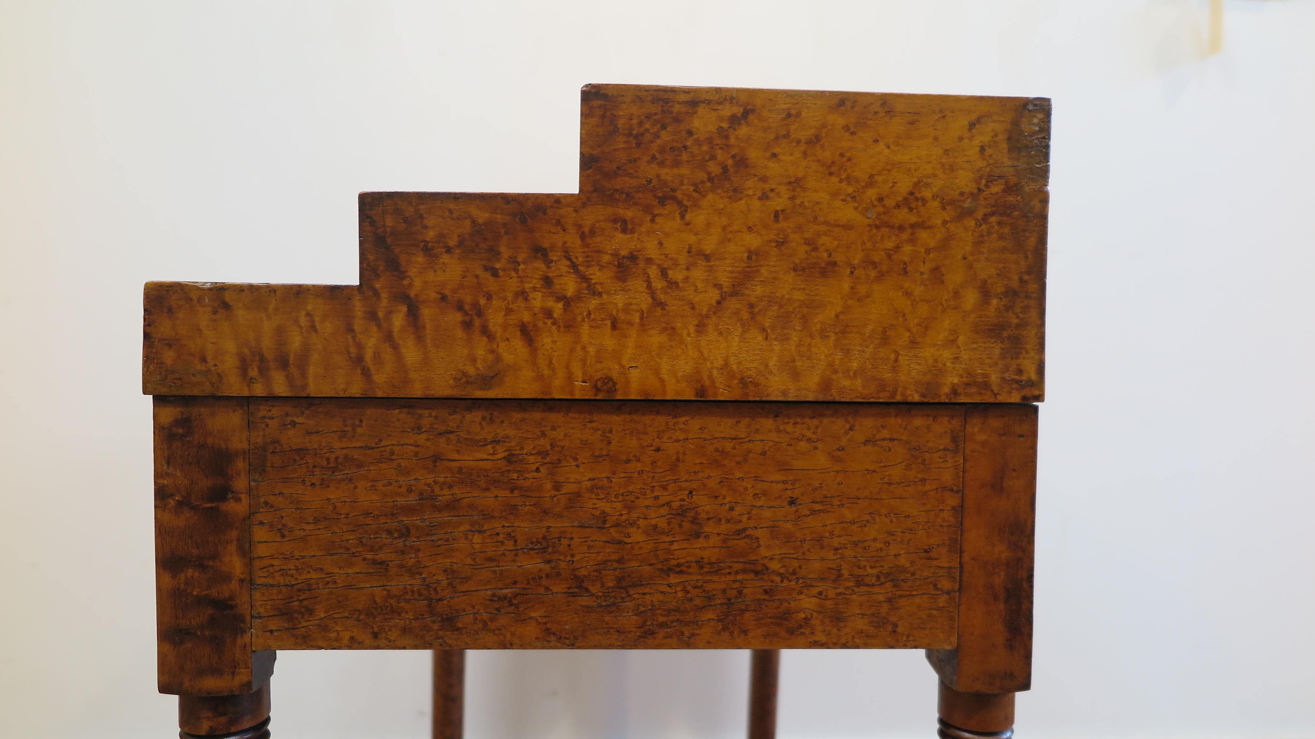 19th Century American Birdseye Maple Desk For Sale 2