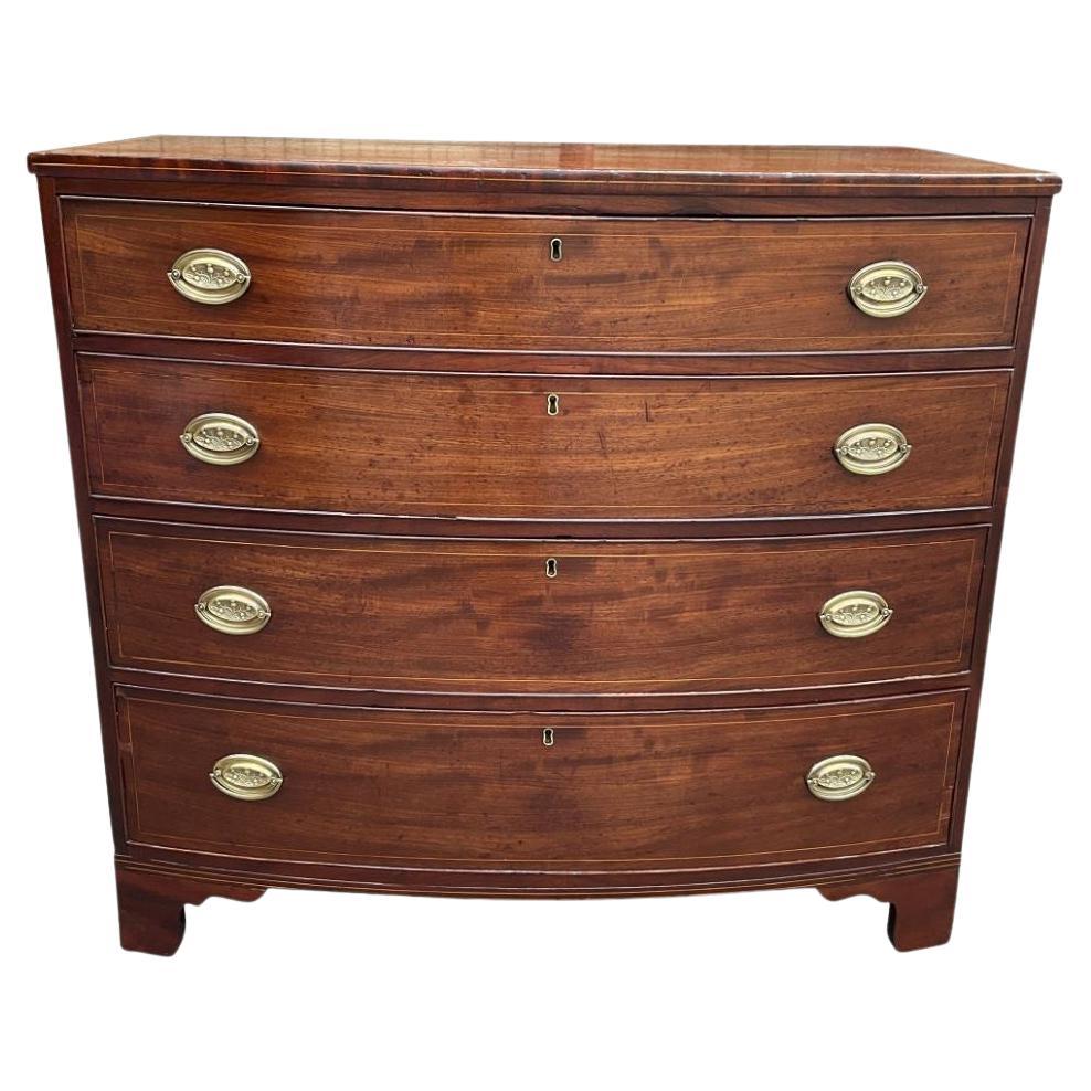 19th Century American Bow Front Chest For Sale