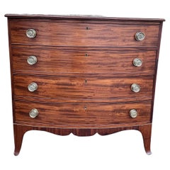 19th Century American Bow Front Chest of Drawers
