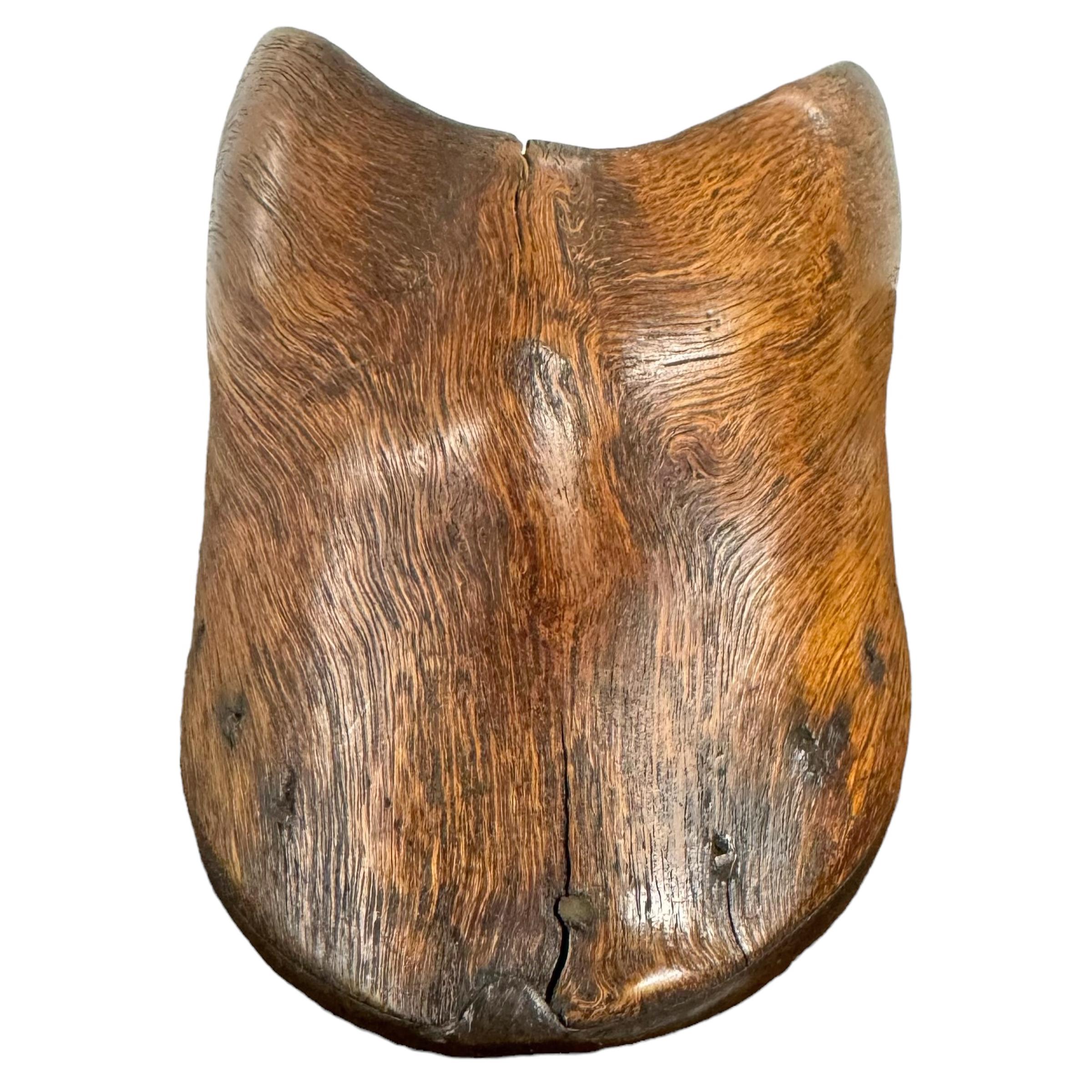 19th Century American Burl Wood Horse Hoof Vessel In Good Condition For Sale In Chicago, IL