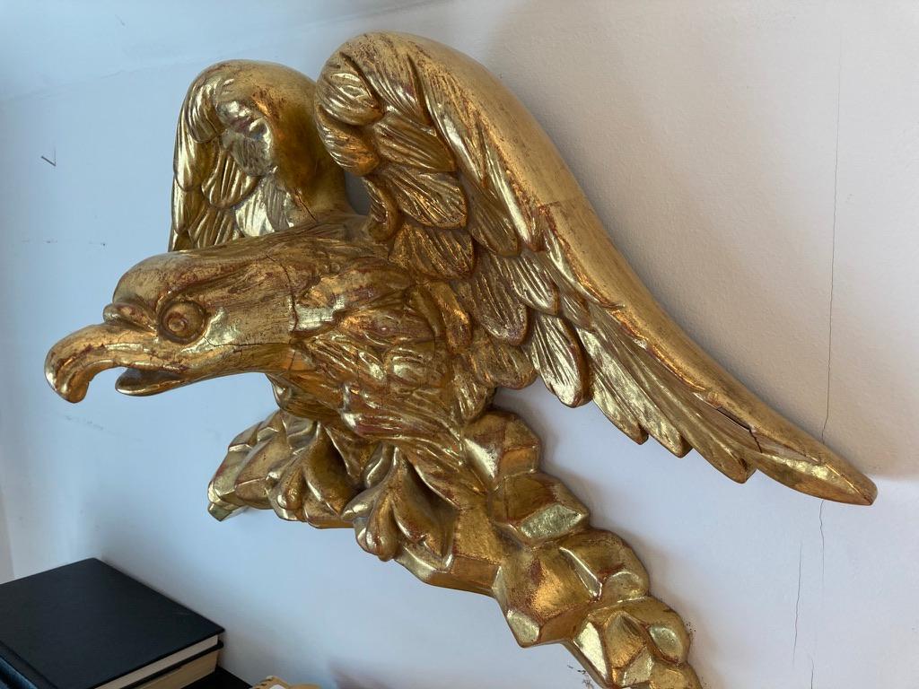 19th Century American Carved Giltwood Eagle 7