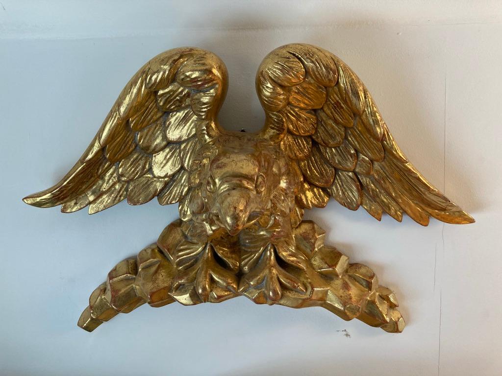 19th Century American Carved Giltwood Eagle 10