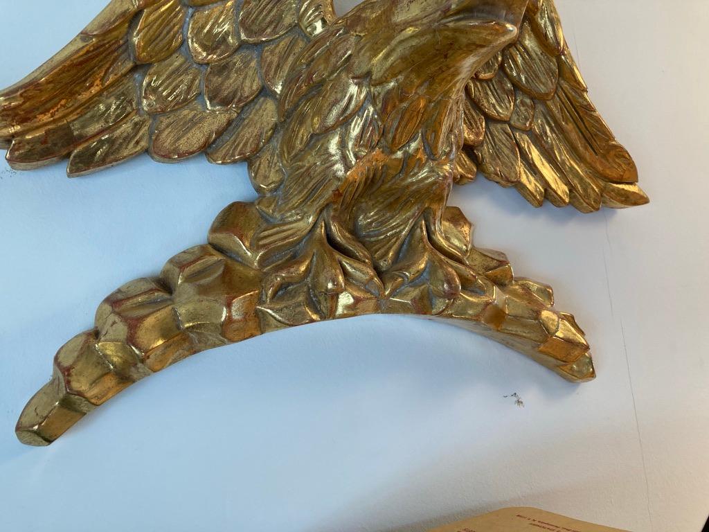 Wood 19th Century American Carved Giltwood Eagle