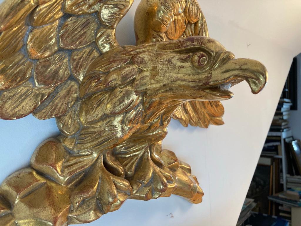 19th Century American Carved Giltwood Eagle 1