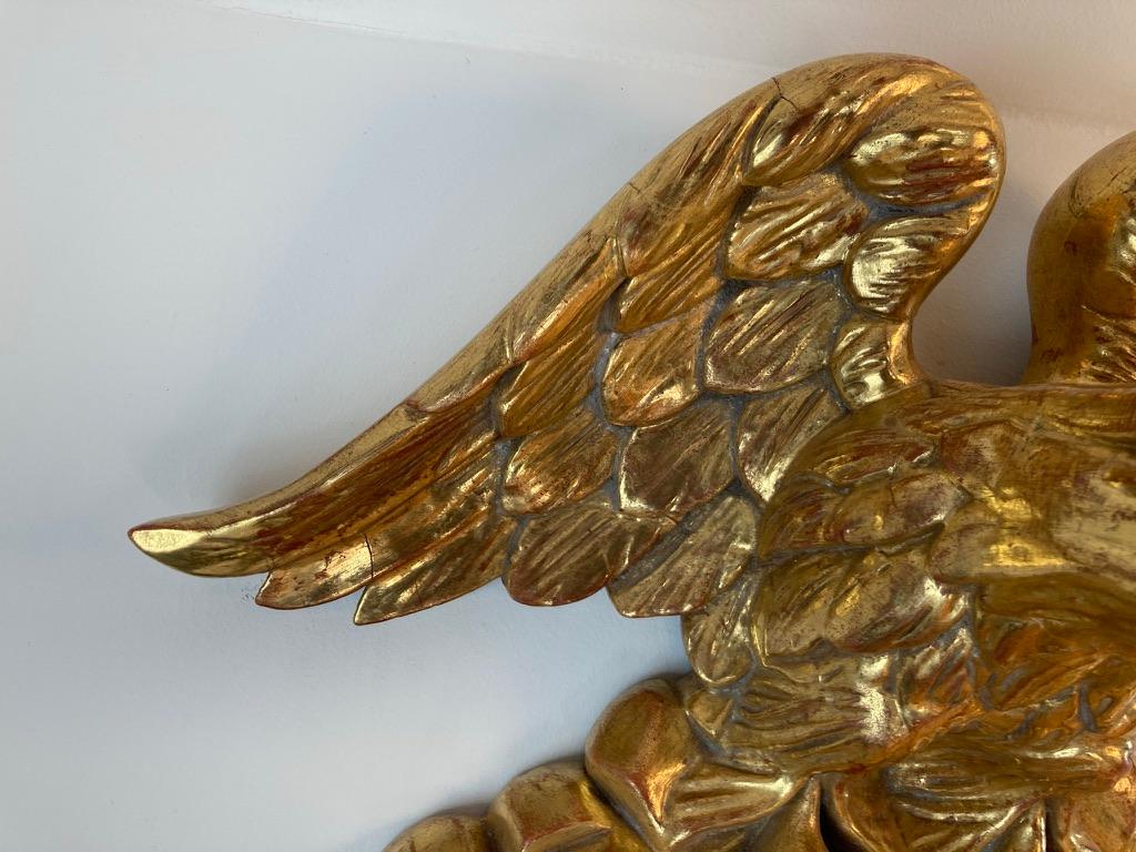 19th Century American Carved Giltwood Eagle 2