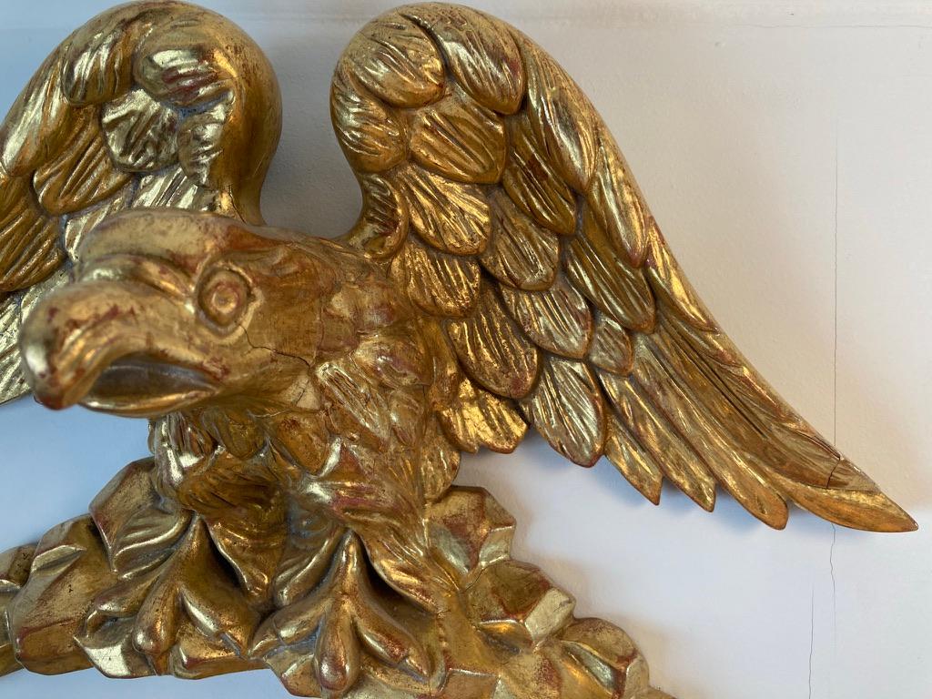19th Century American Carved Giltwood Eagle 3